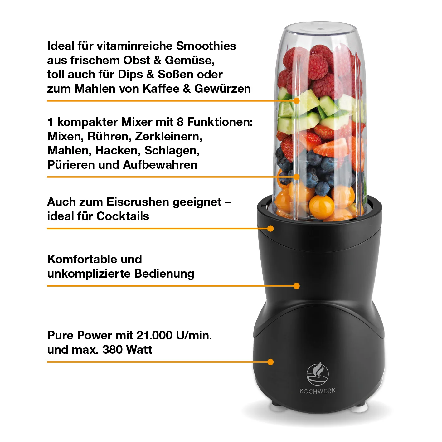 Multifunktions-Mixer - Schwarz - Image 4