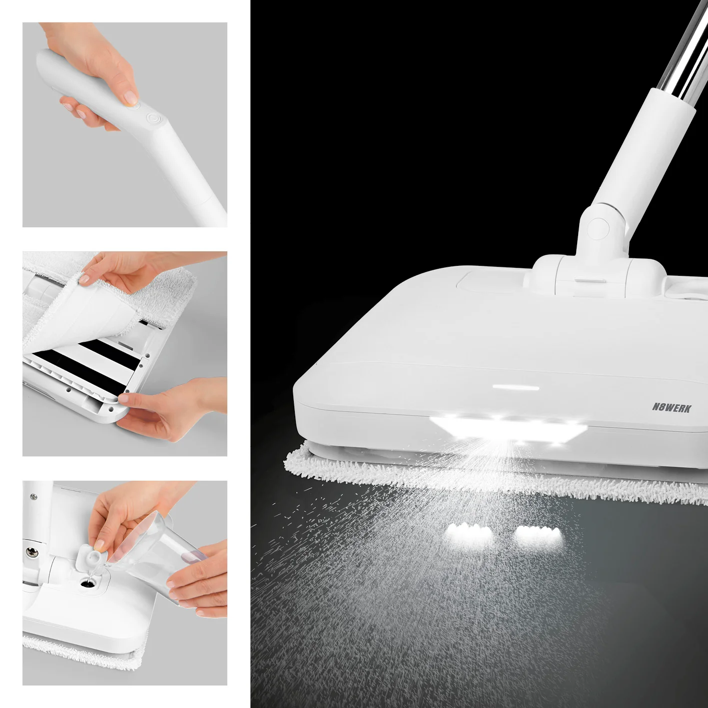 Akku-Vibrationsmopp Moonlight White Edition - Image 3