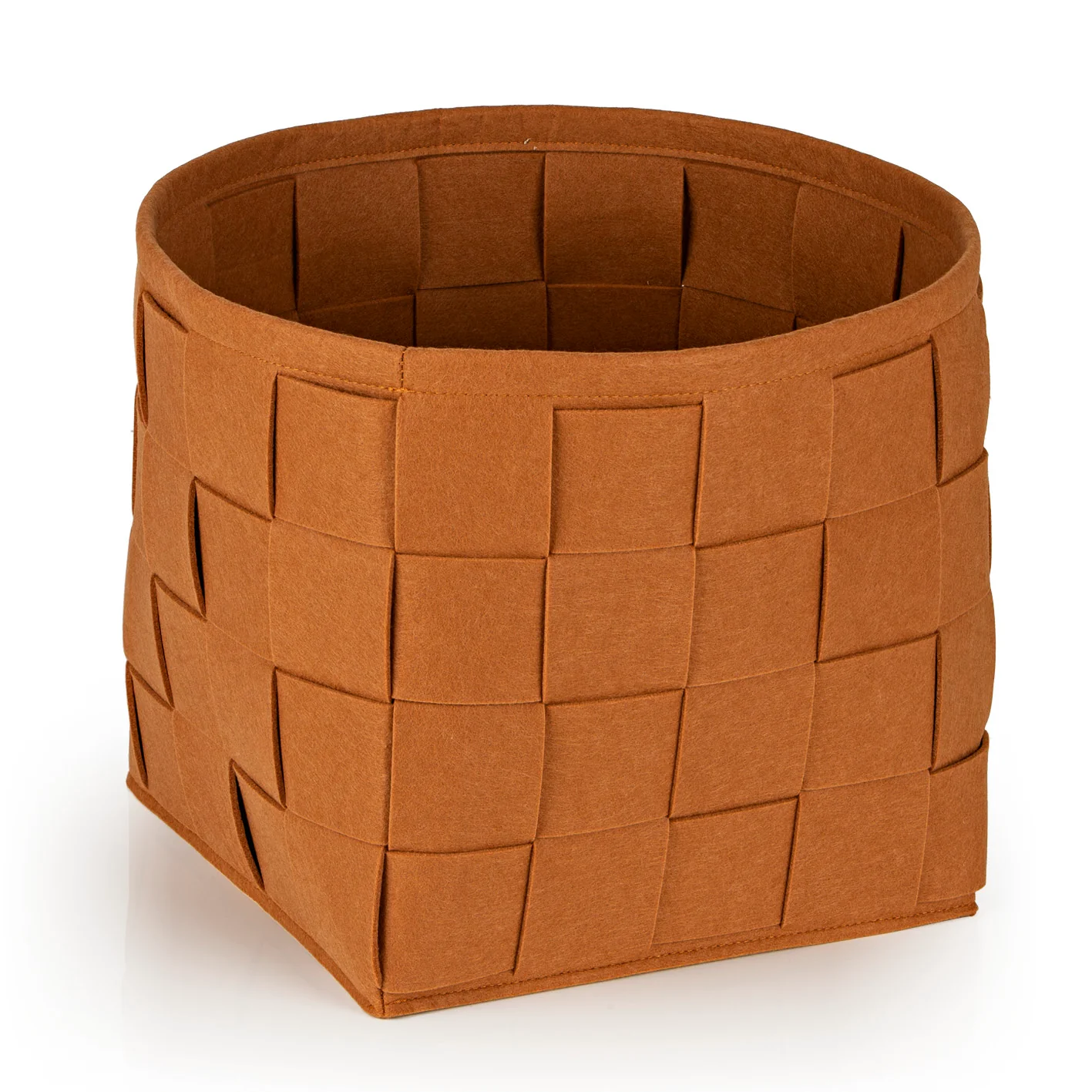 Filz-Aufbewahrungskorb M - 32 x 32 x 32 cm - Rost