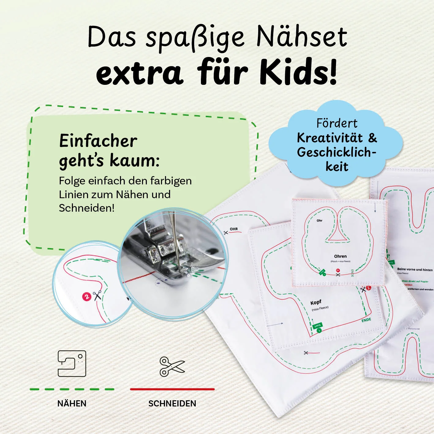 Näh-Baukastenset Motiv Alpaka Anton - Image 3