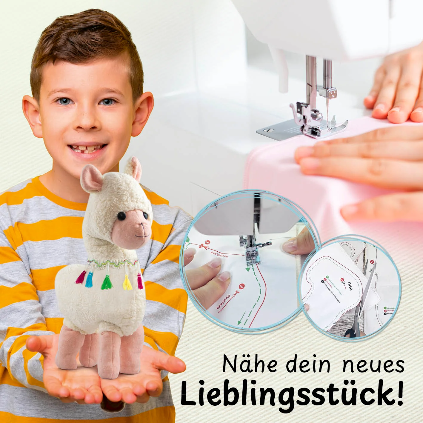 Näh-Baukastenset Motiv Alpaka Anton - Image 6