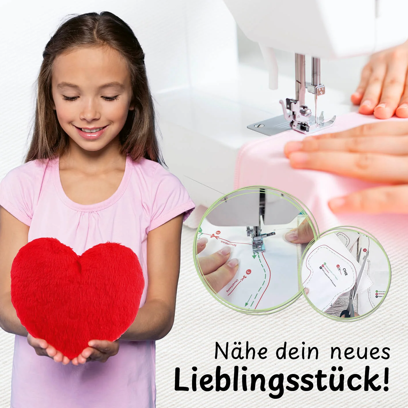Näh-Baukastenset Motiv Herz Liebling - Image 6