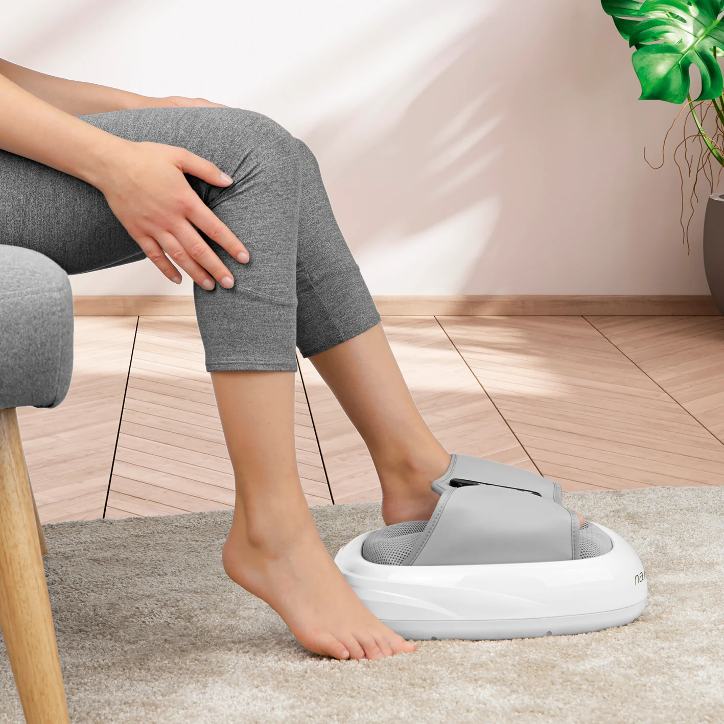 Fuß-Massagegerät Akupressur - weiß/grau - Image 5