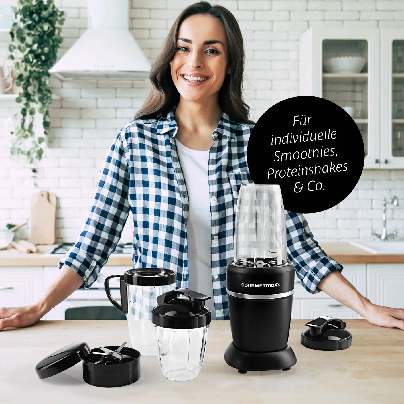 Nutrition Mixer Pro 1.000 mit Zubehörset L - Schwarz/Silber - Image 8