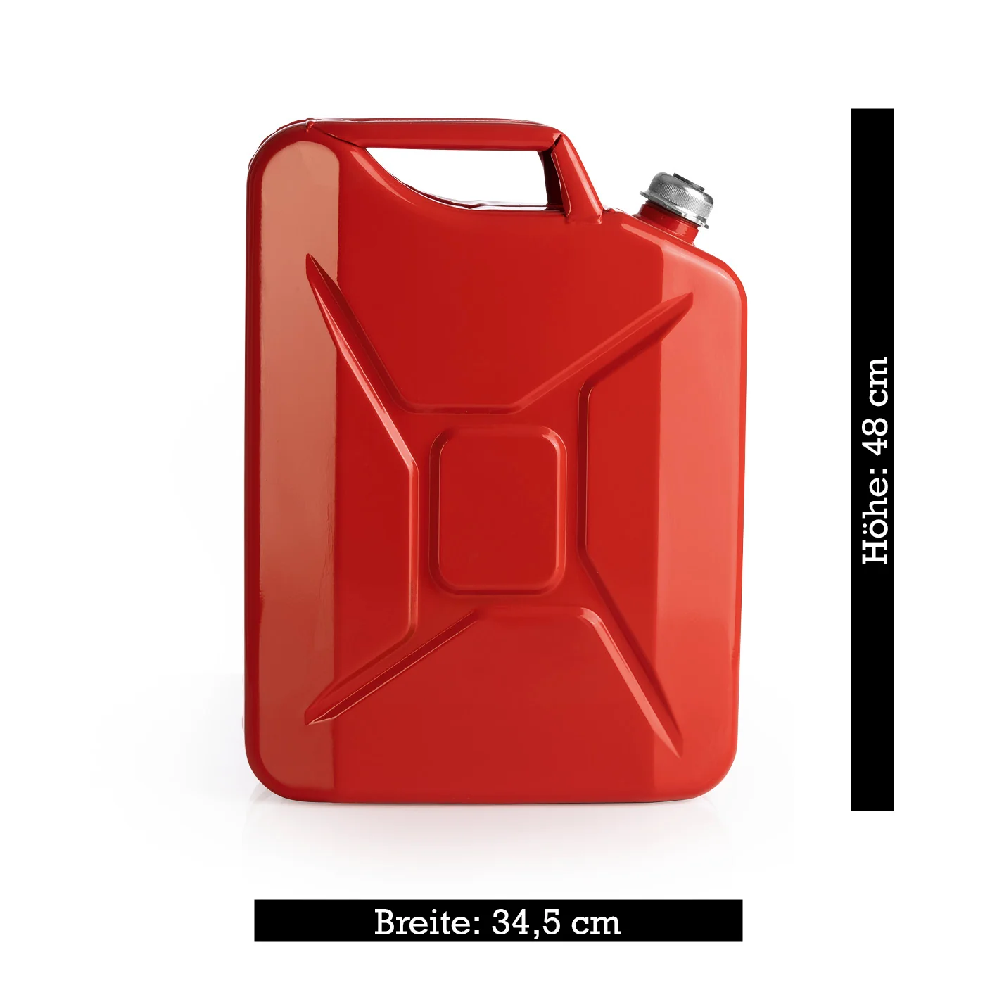 Metall-Kraftstoffkanister mit Schraubverschluss - 20 Liter - Rot - Image 7