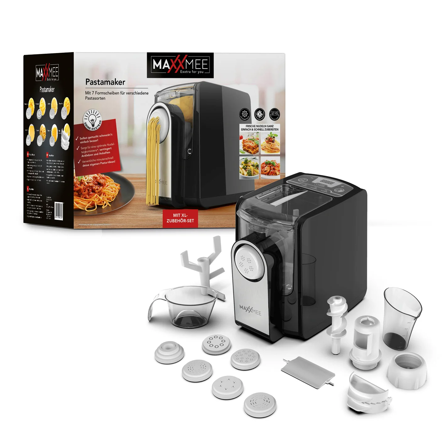 Pasta Maker mit 7 Formscheiben für verschiedene Pastasorten - Image 5