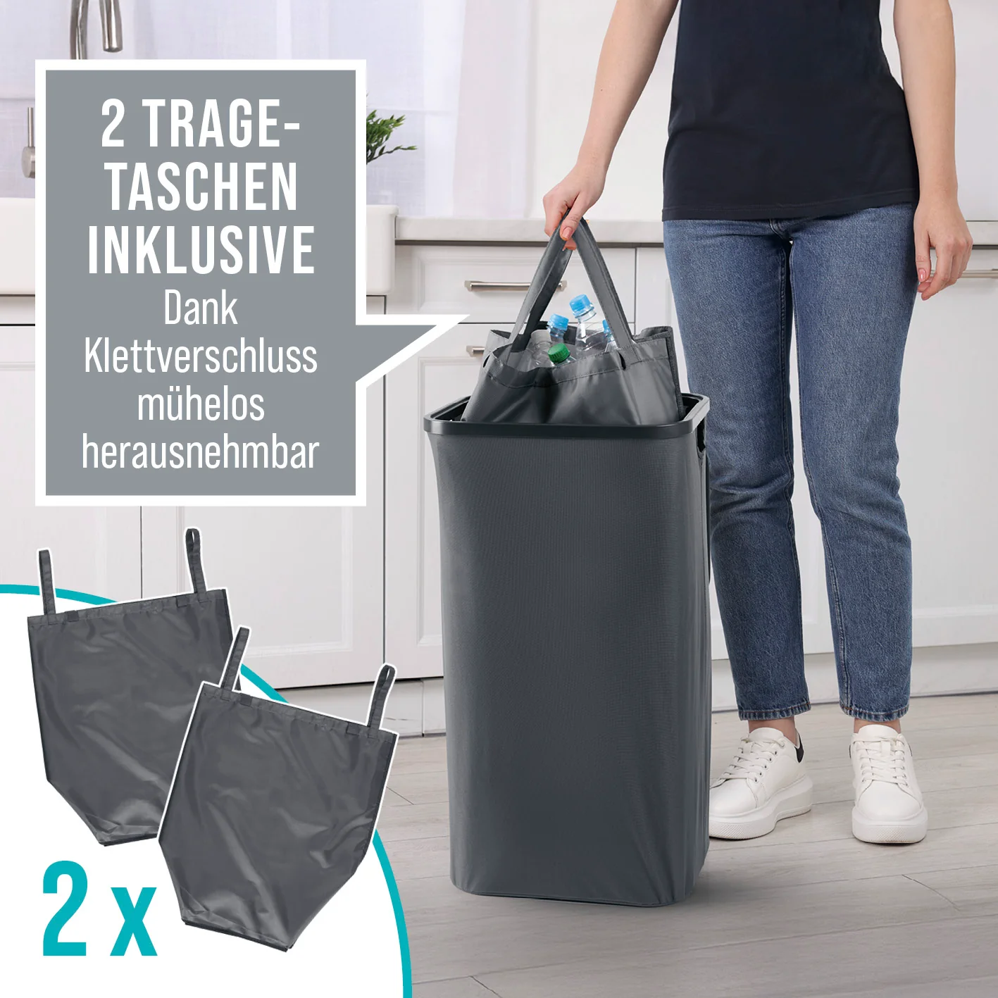 Pfandflaschen-Sammelbehälter - Anthrazit - Image 5