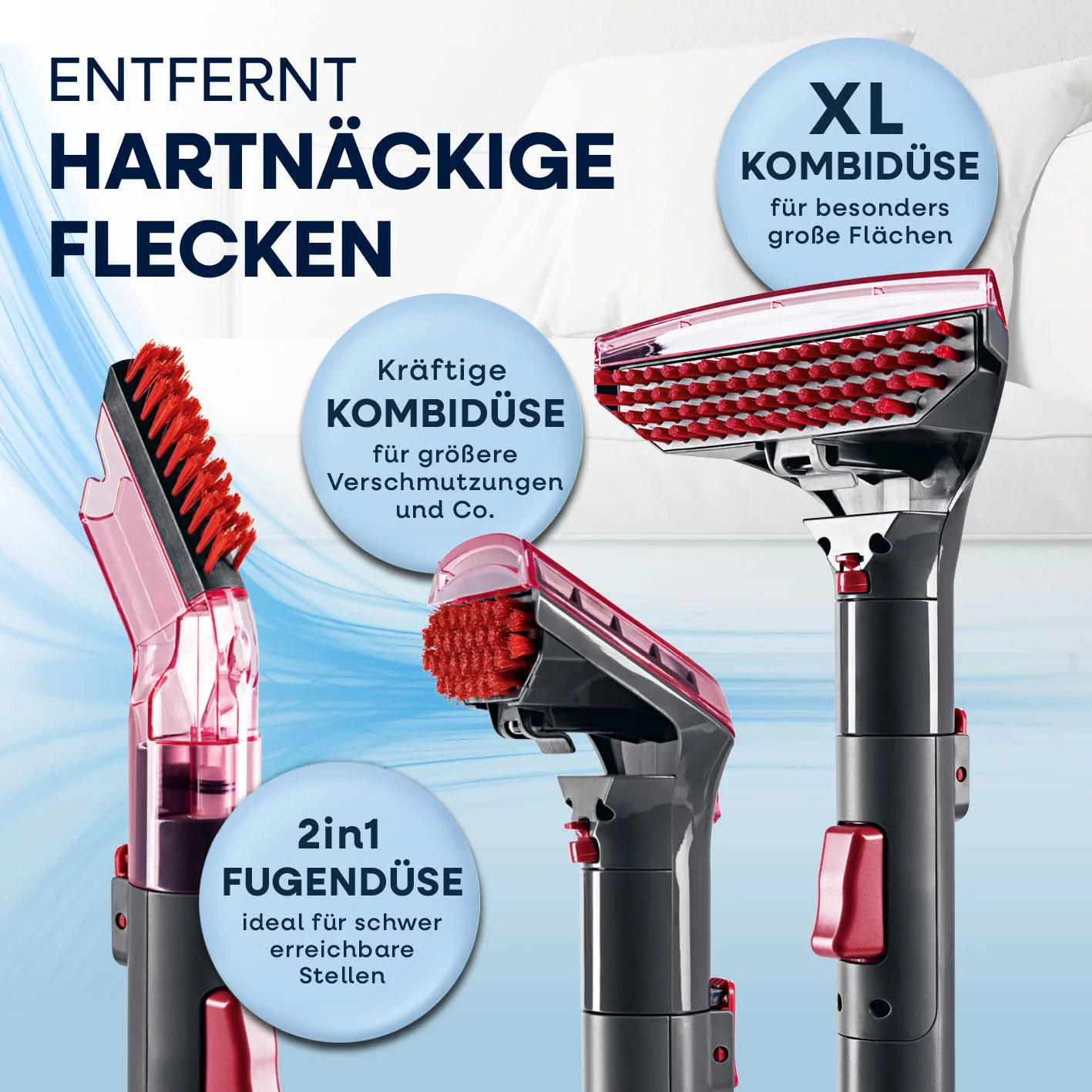 Polster- & Teppichreiniger Pro Power - Grau/Rot - Image 6