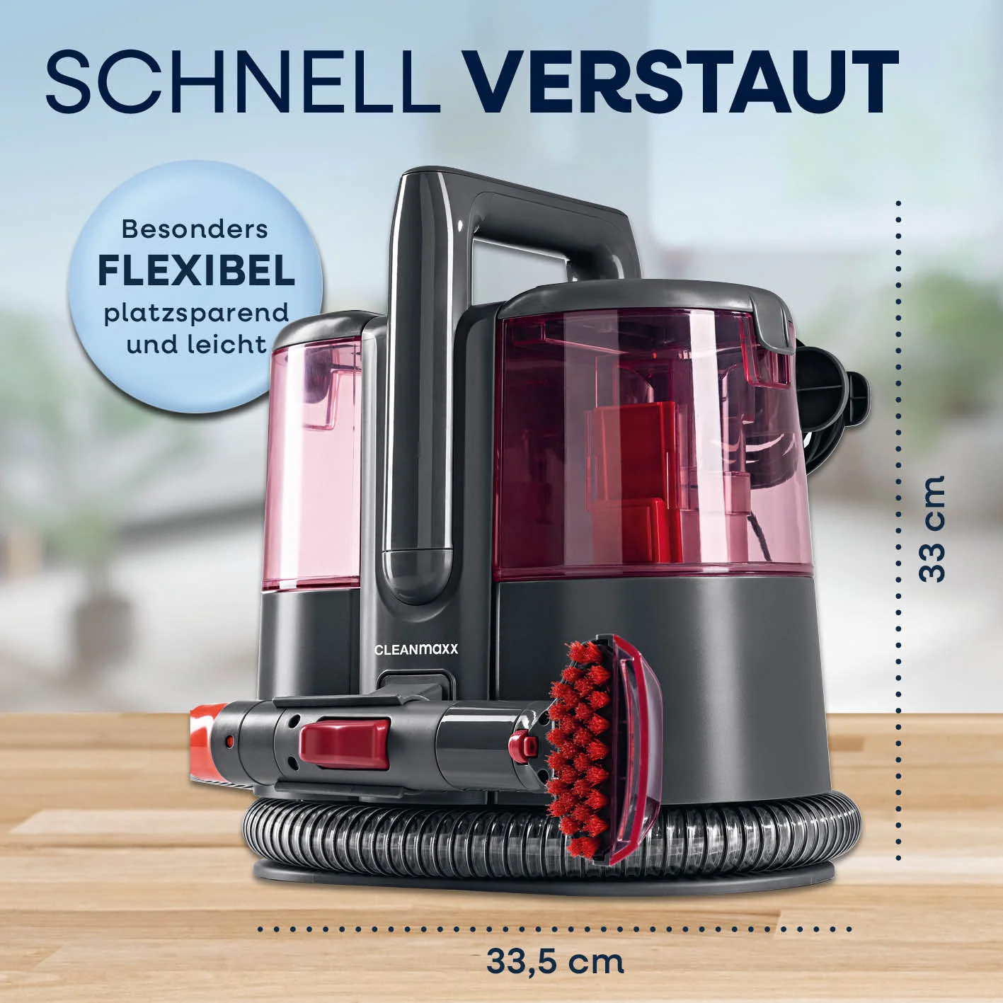 Polster- & Teppichreiniger Pro Power - Grau/Rot - Image 8