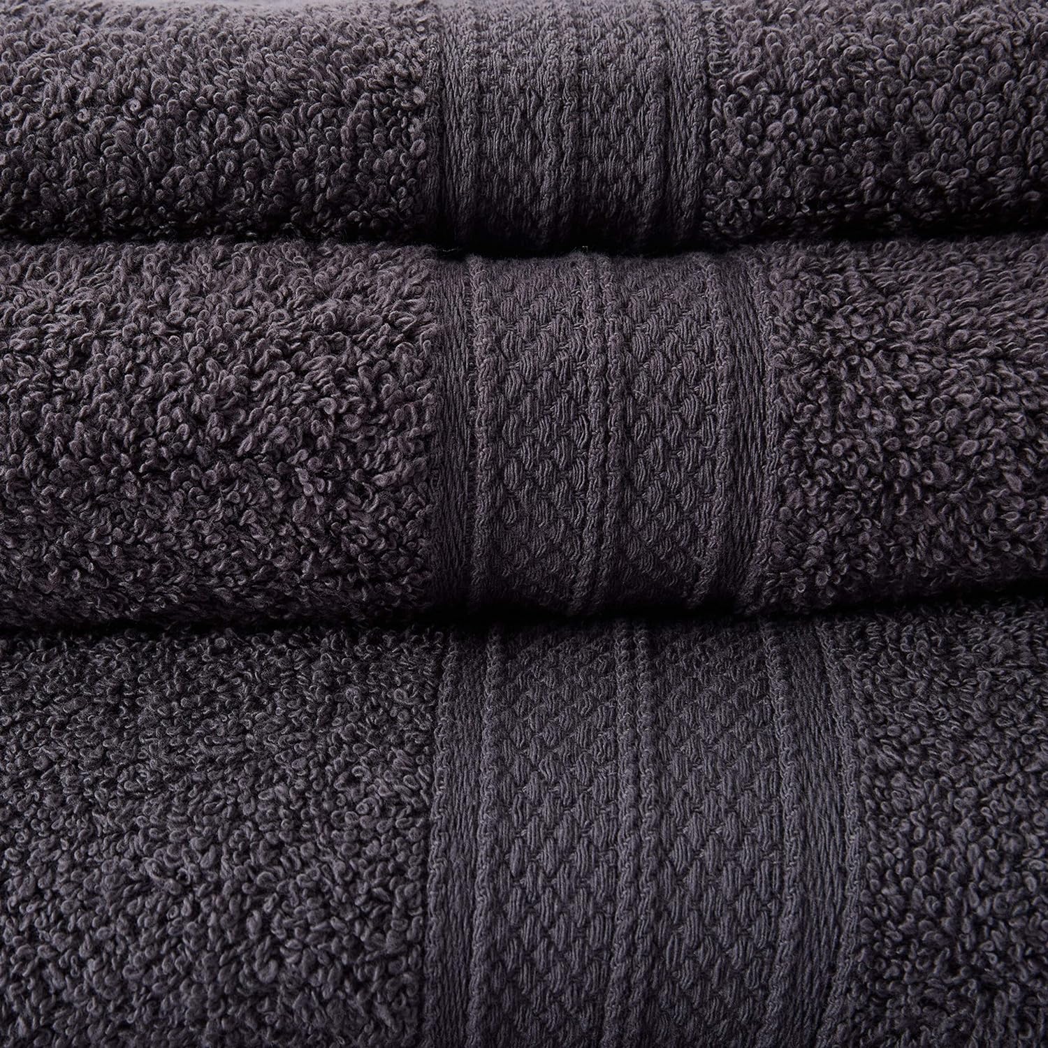 Premium Handtücher 4er-Set - 2 Handtücher 50 x 100 cm + 2 Badetücher 70 x 140 cm - Grau - Image 6