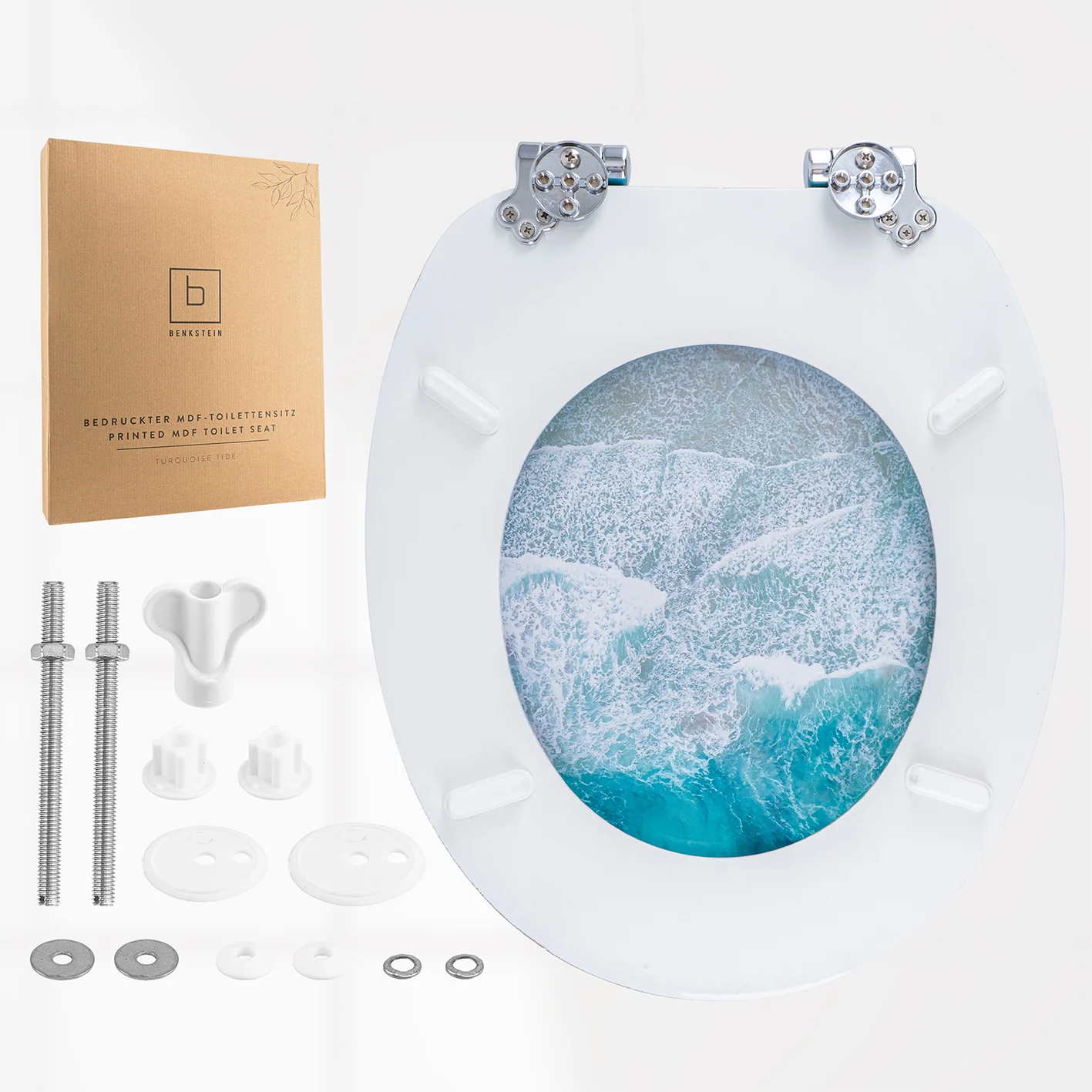 Premium Toilettendeckel oval - Türkis - Image 7