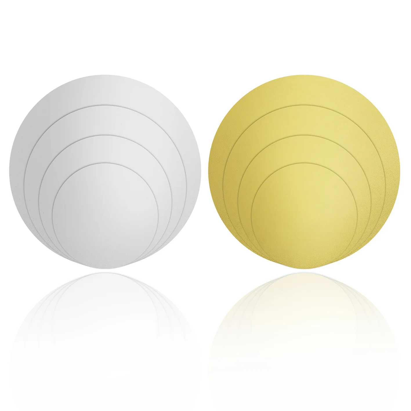 Premium Tortenunterlagen 4er-Set - Gold & Siber - Image 4
