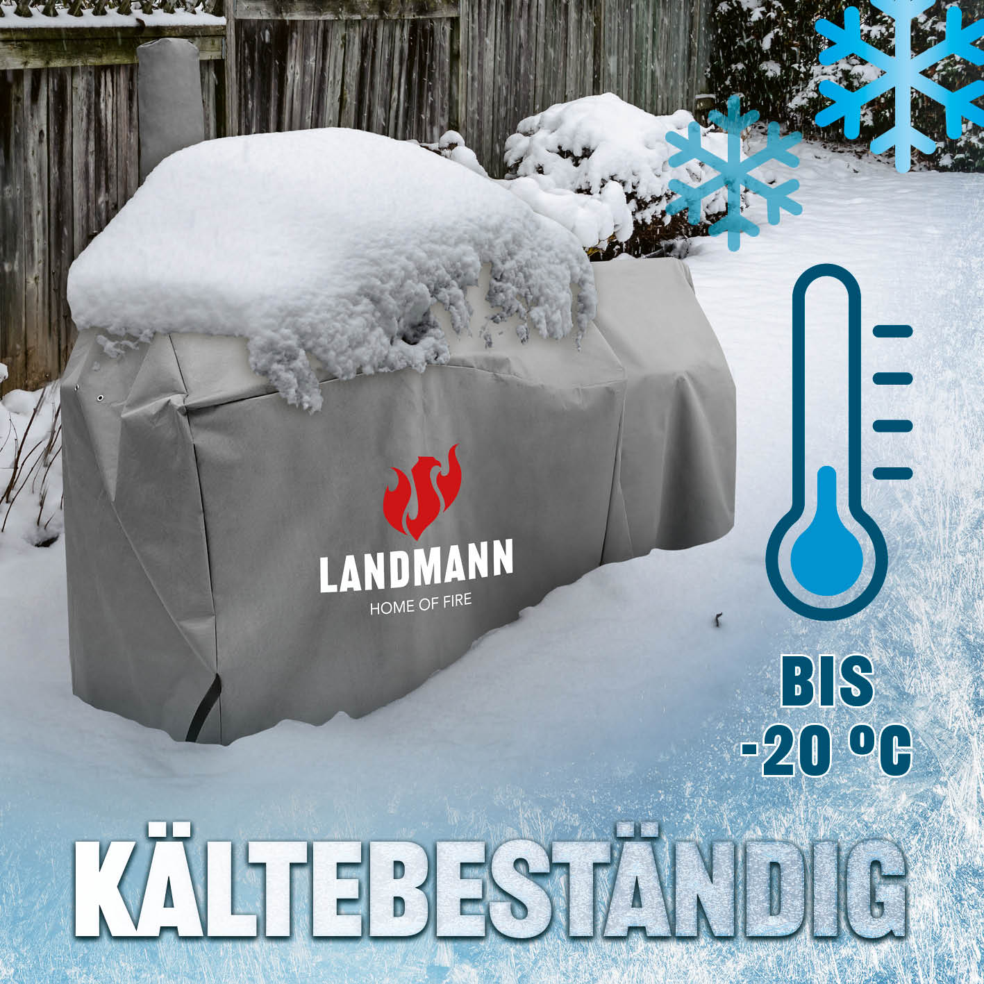 Premium Wetterschutzhaube - 93 x 147 x 125 cm - Grau - Image 7