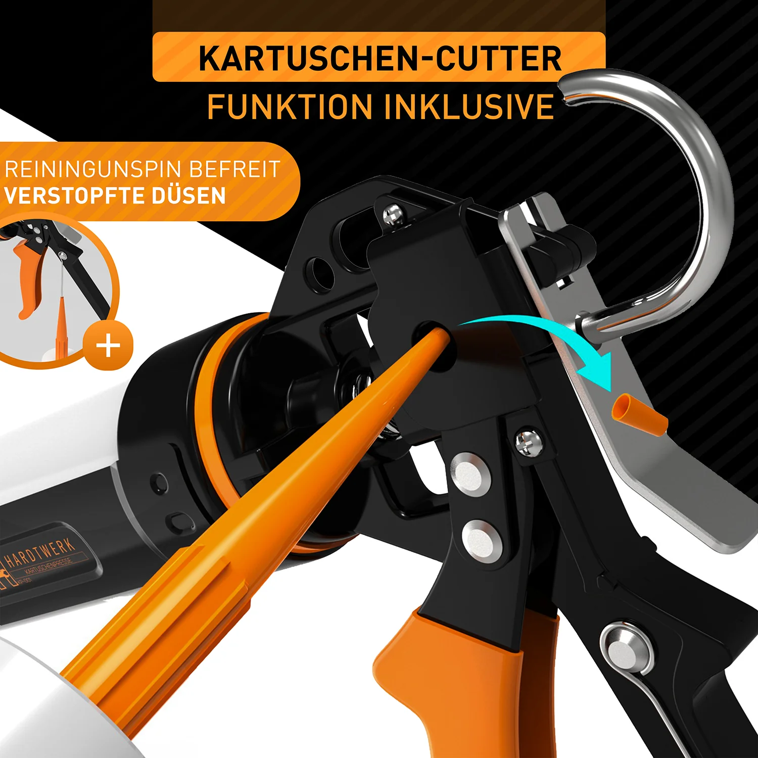 Profi Kartuschenpresse mit Kartuschen-Cutter - Image 3