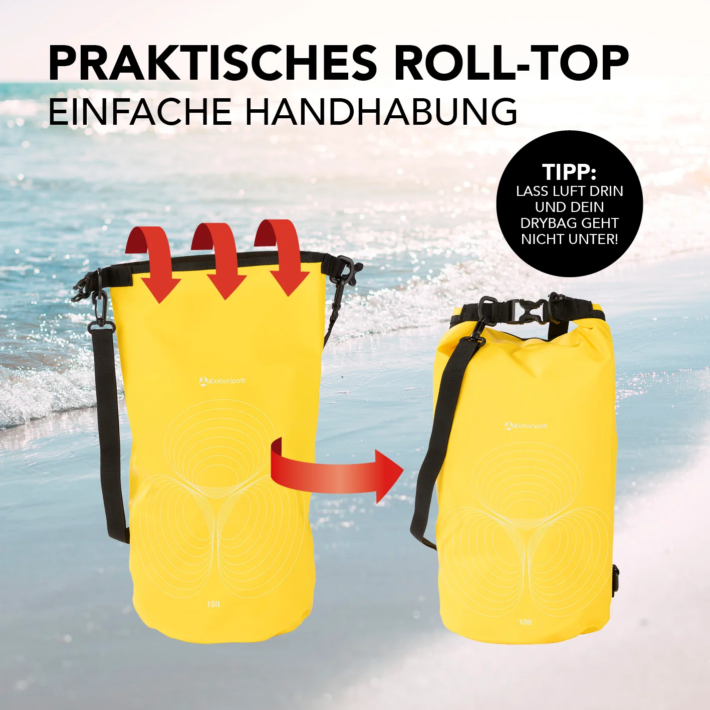 Dry Bag 10L - Gelb - Image 6