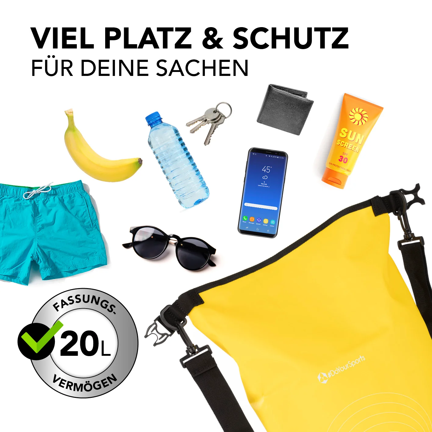 Dry Bag 20L - Gelb - Image 5