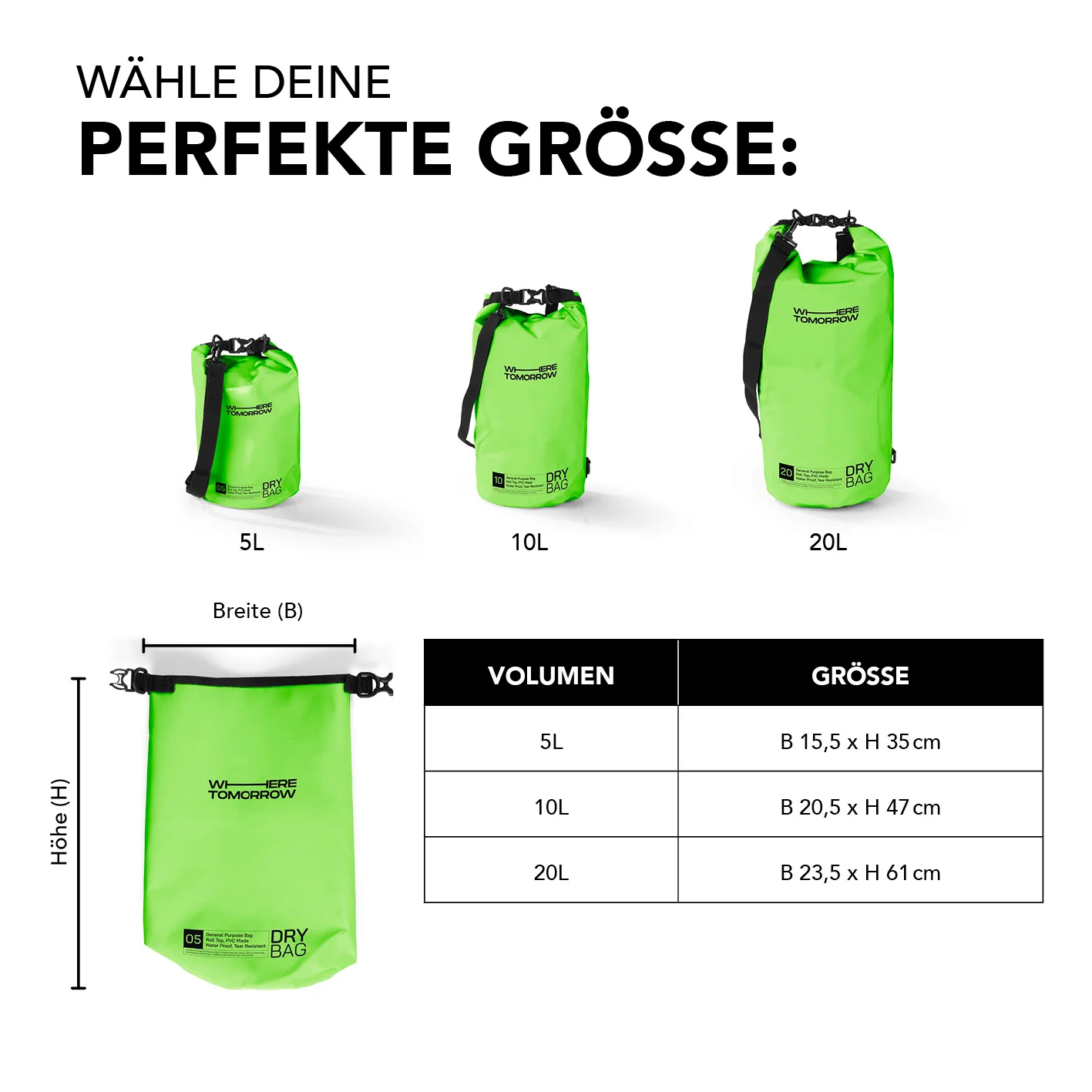 Dry Bag 10L - Style 01 - Grün - Image 9