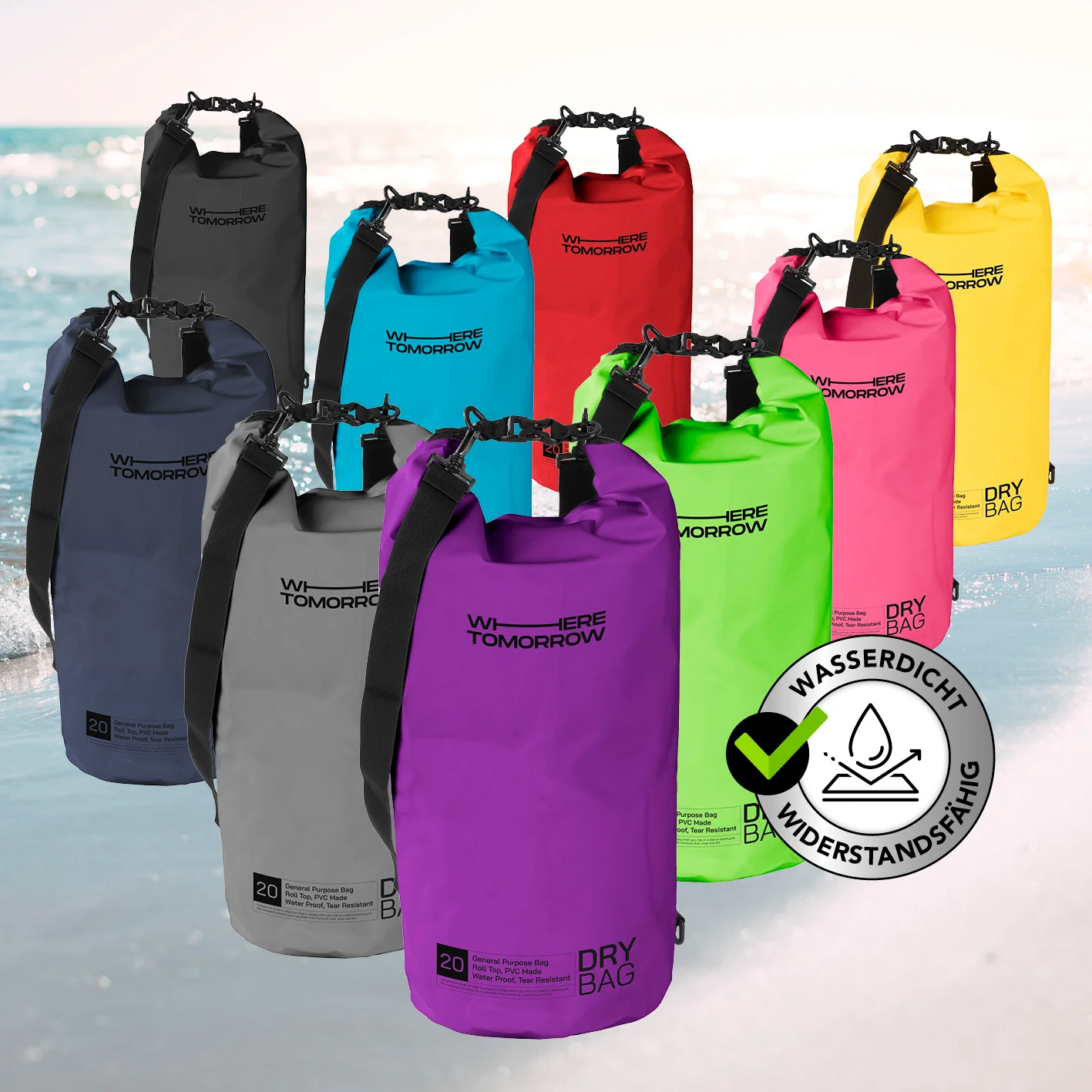 Dry Bag 20L - Style 01 - Lila - Image 10