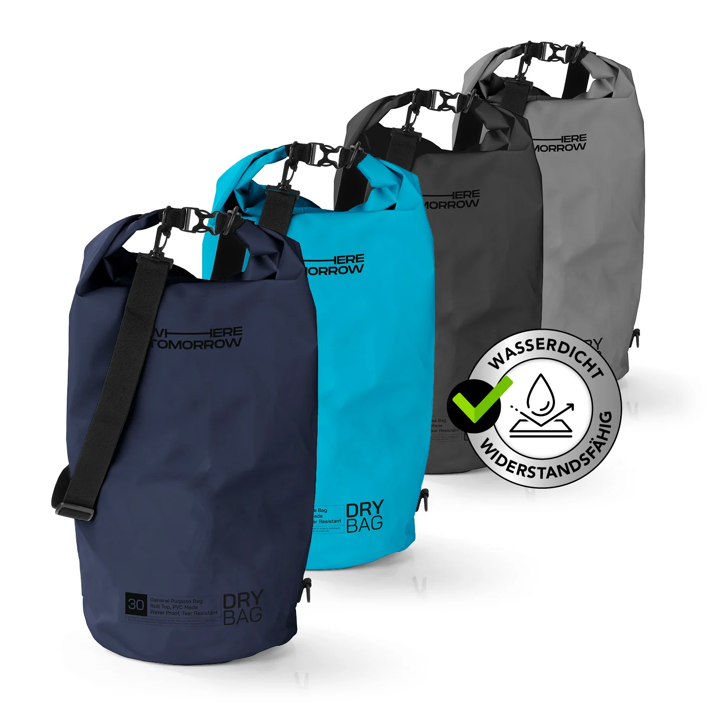 Dry Bag 30L - Style 01 - Dunkelblau - Image 2