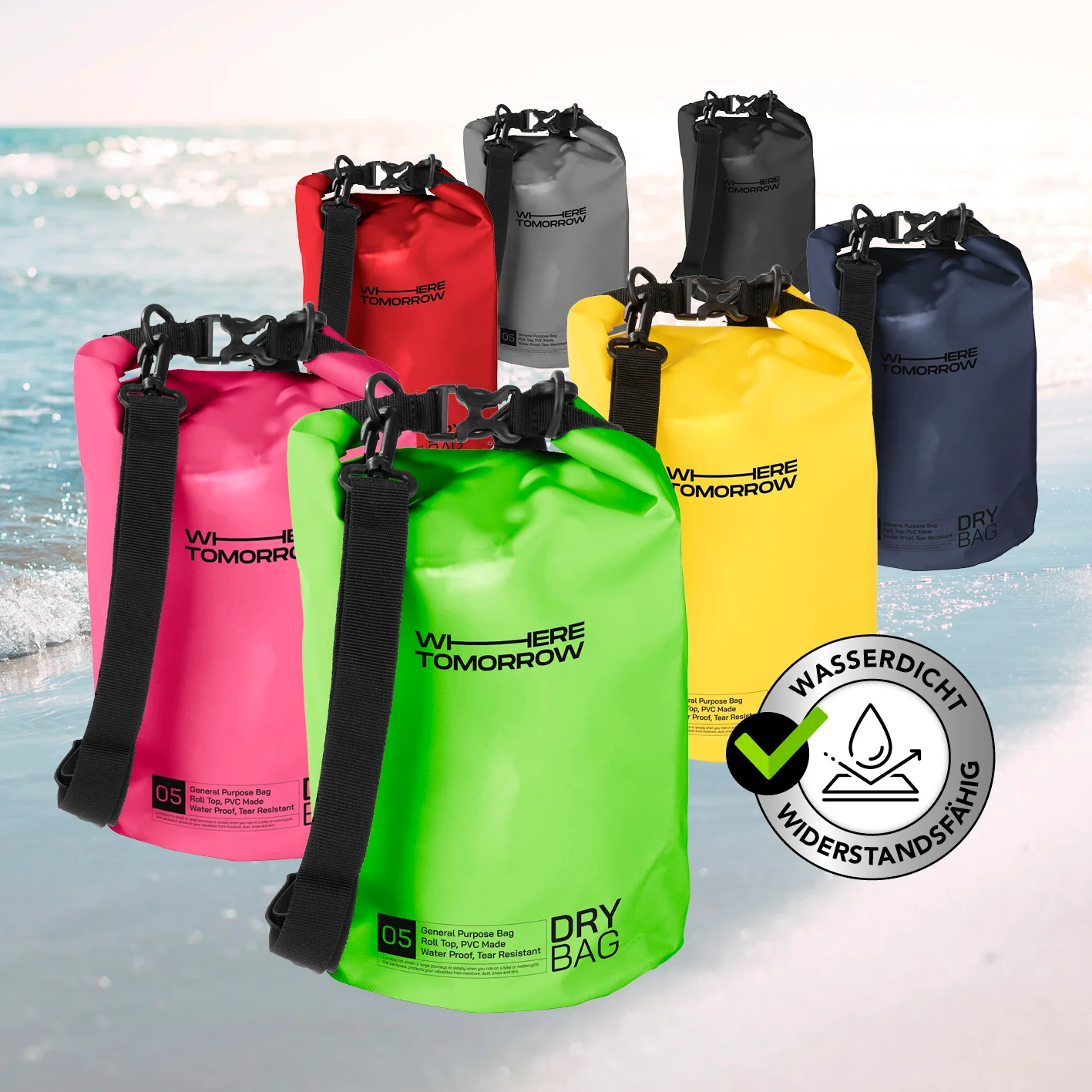 Dry Bag 5L - Style 01 - Grün - Image 10
