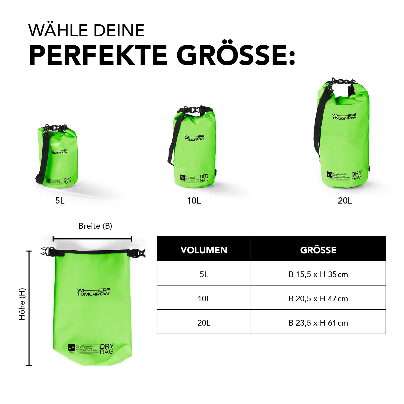Dry Bag 5L - Style 01 - Grün - Image 9