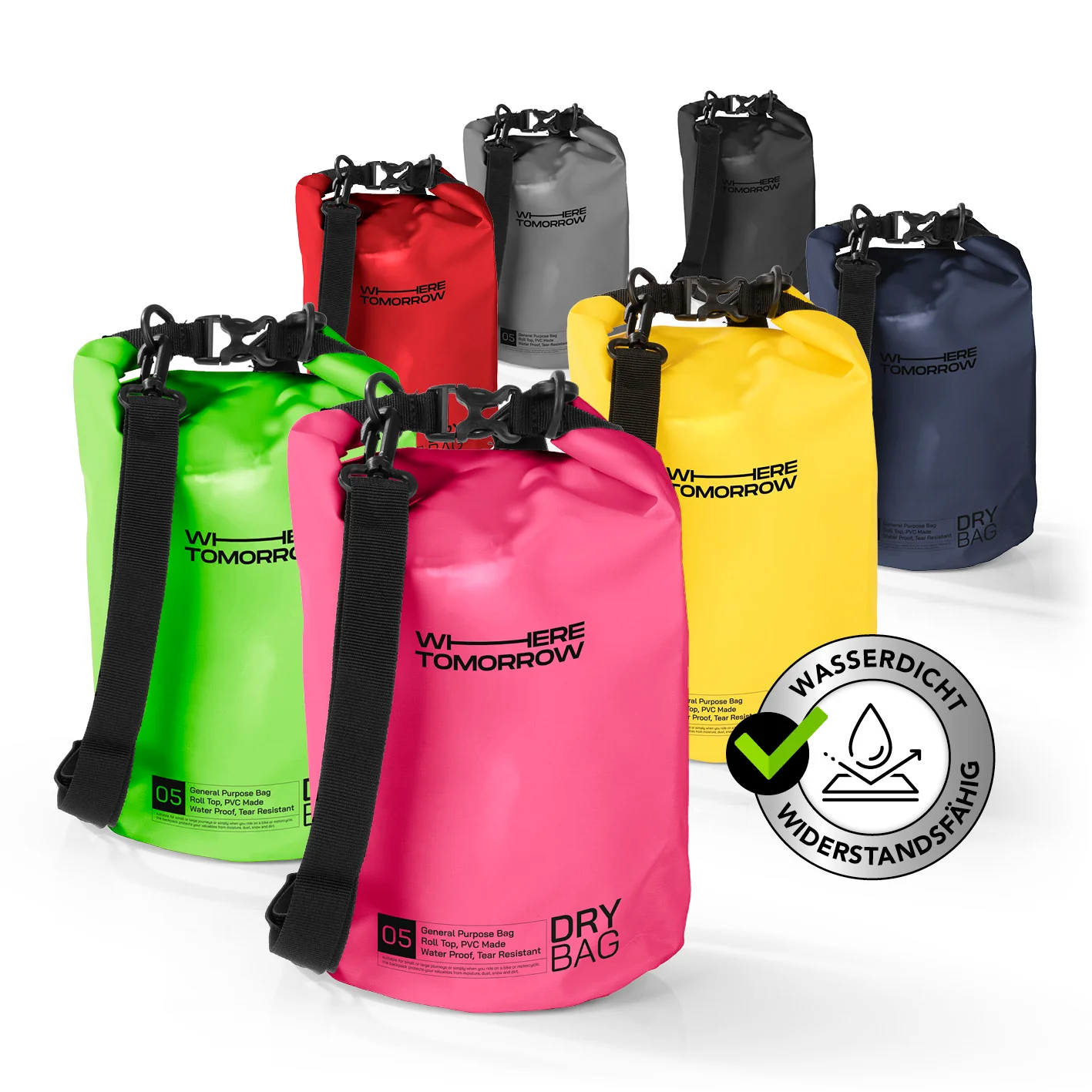 Dry Bag 5L - Style 01 - Pink - Image 2