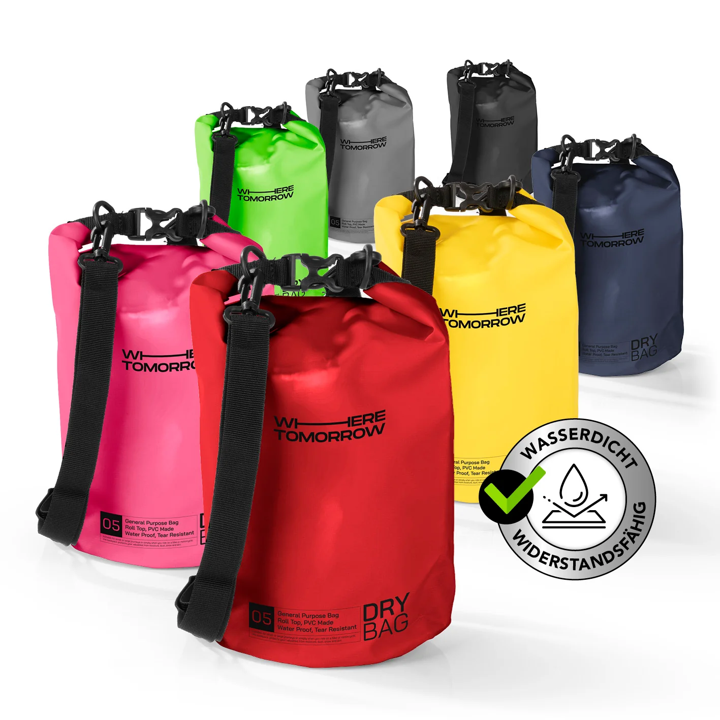 Dry Bag 5L - Style 01 - Rot - Image 2