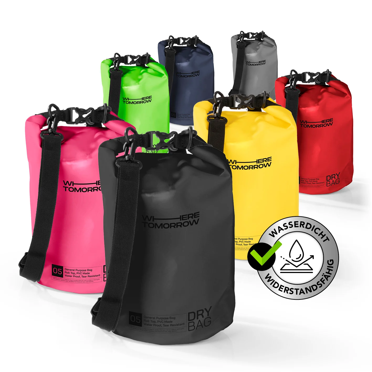 Dry Bag 5L - Style 01 - Schwarz - Image 2