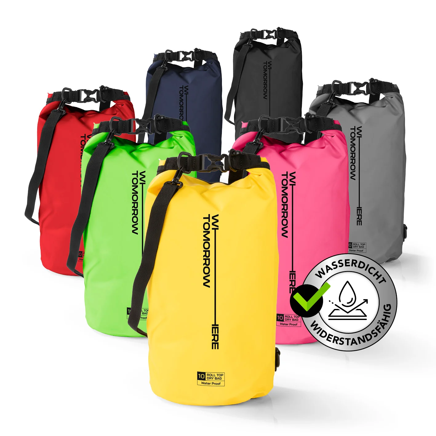 Dry Bag 10L - Style 02 - Gelb - Image 2