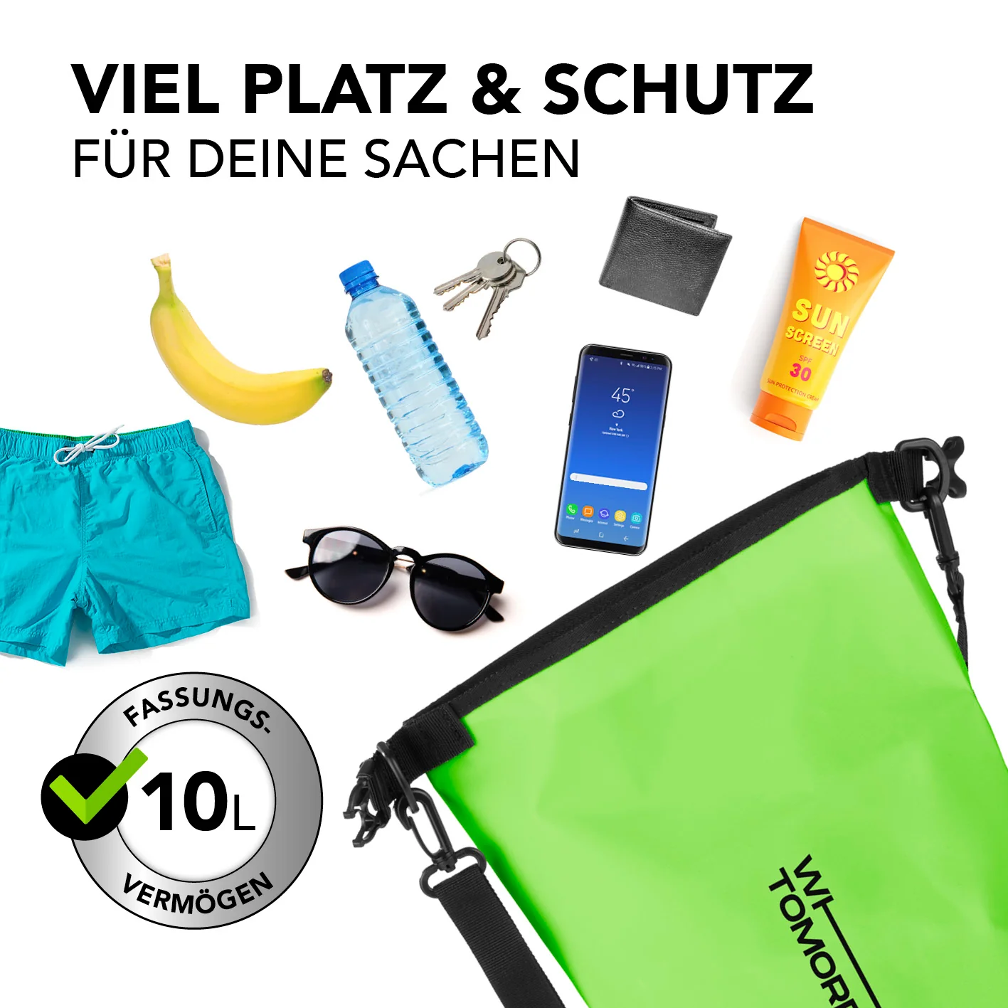 Dry Bag 10L - Style 02 - Grün - Image 5