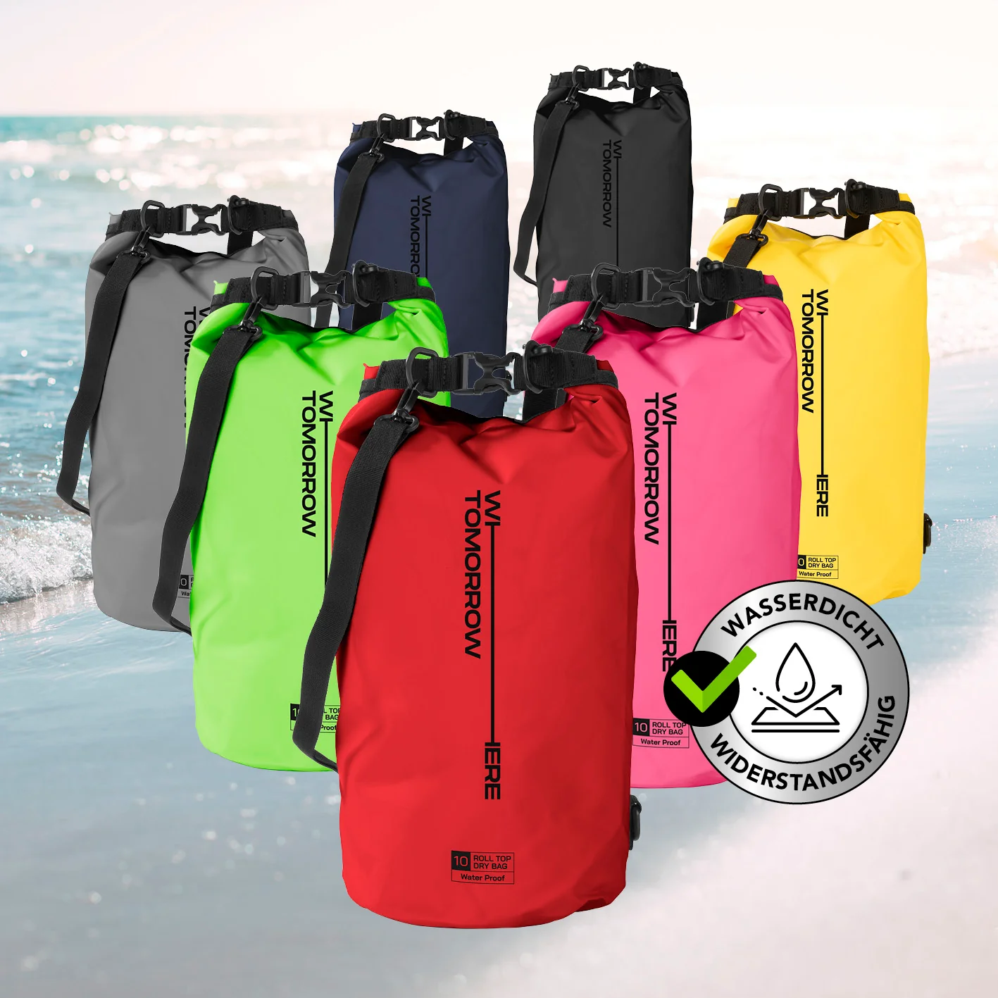 Dry Bag 10L - Style 02 - Rot - Image 10