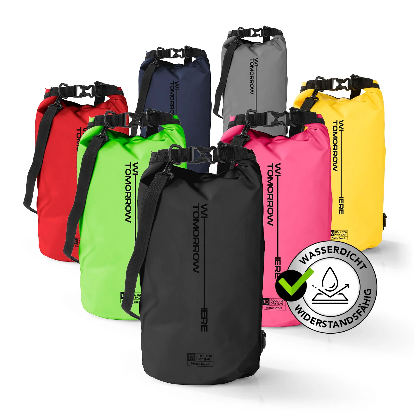 Dry Bag 10L - Style 02 - Schwarz - Image 2