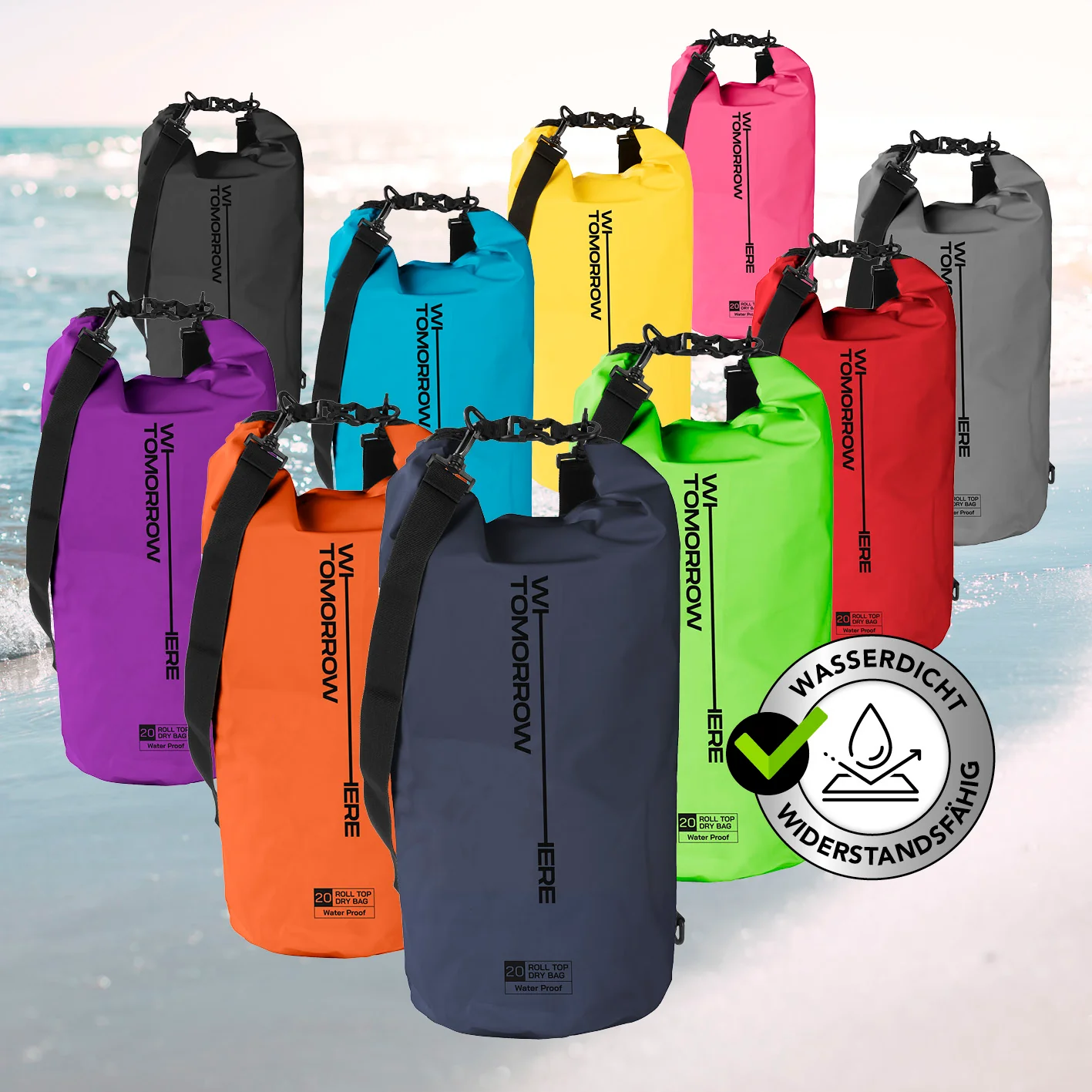 Dry Bag 20L - Style 02 - Dunkelblau - Image 10