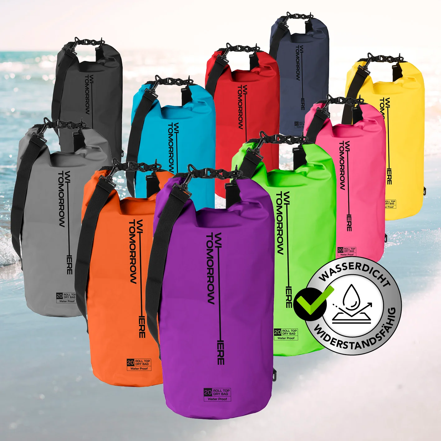 Dry Bag 20L - Style 02 - Lila - Image 10