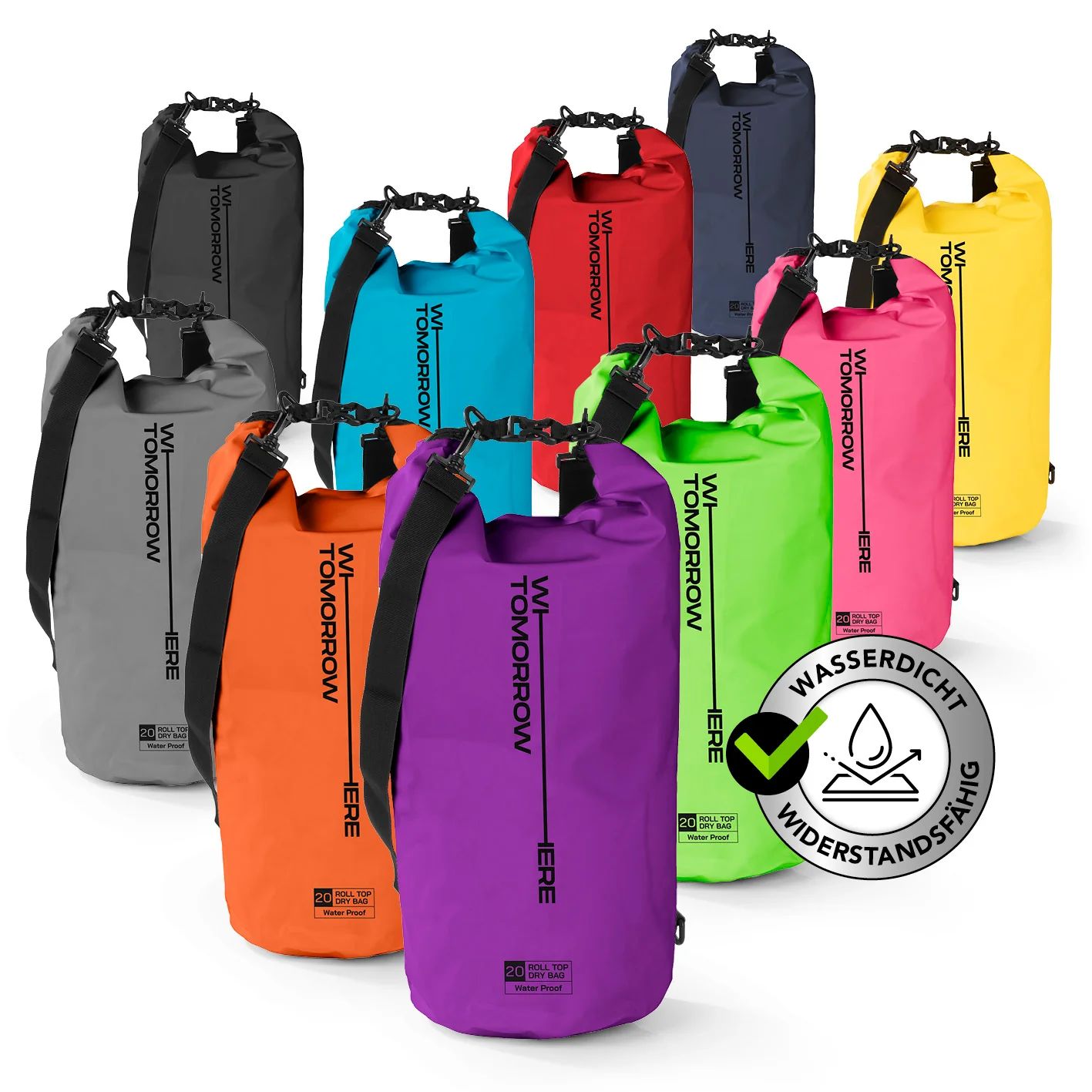 Dry Bag 20L - Style 02 - Lila - Image 2