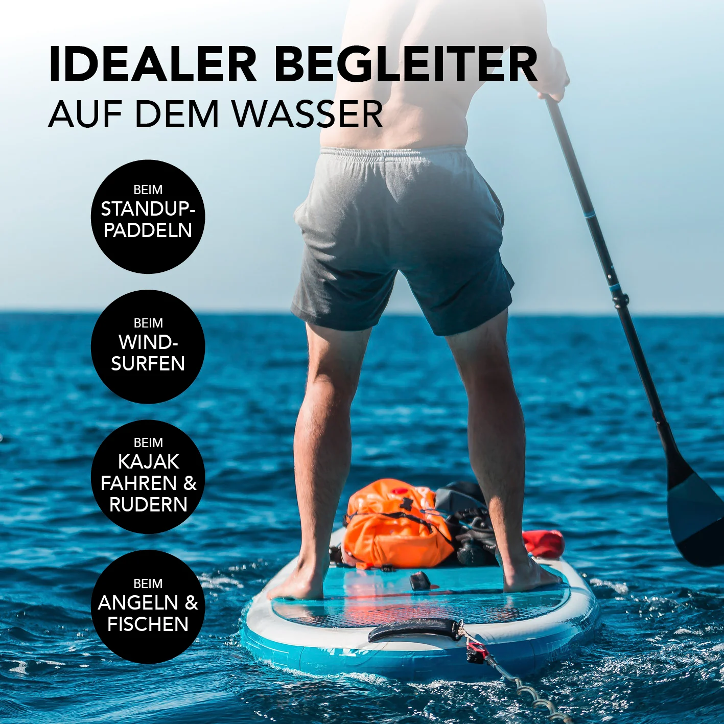 Dry Bag 20L - Style 02 - Orange - Image 7