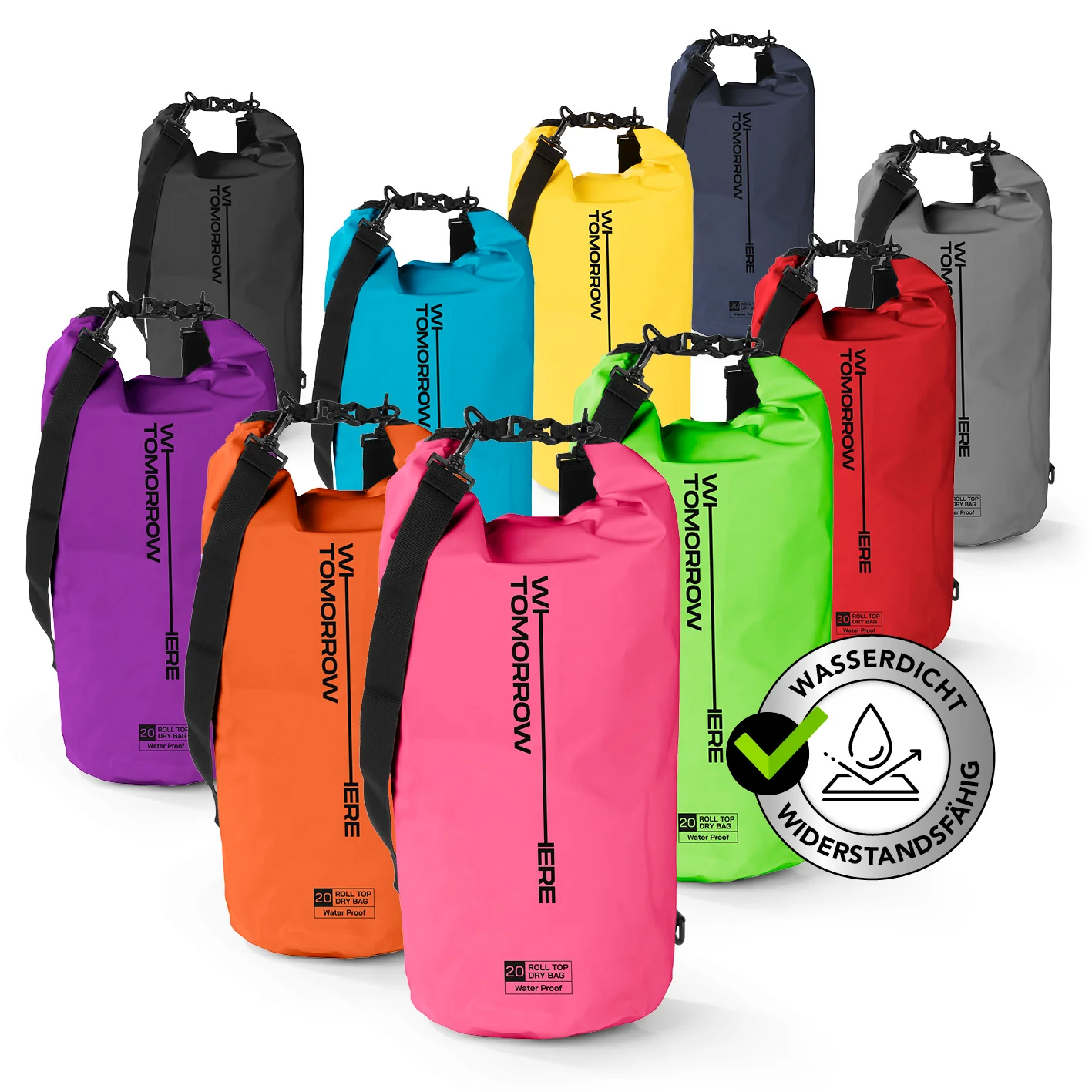 Dry Bag 20L - Style 02 - Pink - Image 2