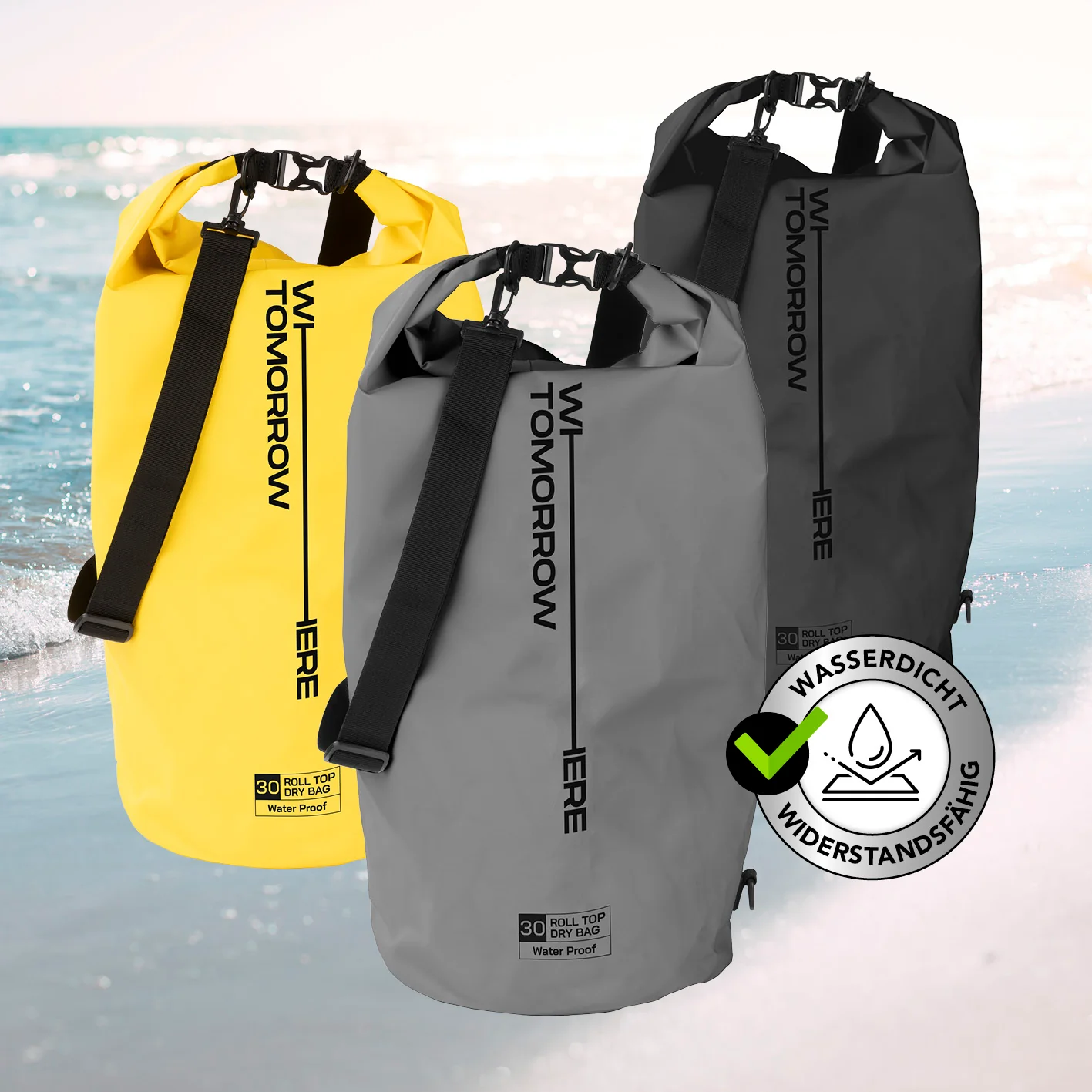 Dry Bag 30L - Style 02 - Grau - Image 9