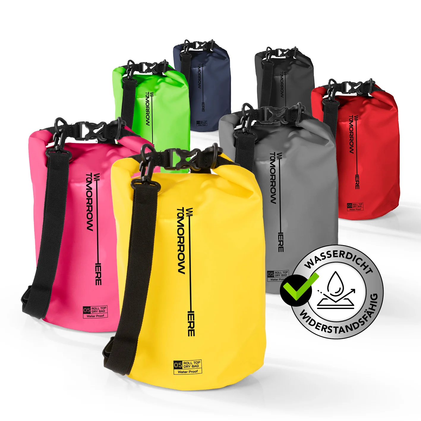 Dry Bag 5L - Style 02 - Gelb - Image 2