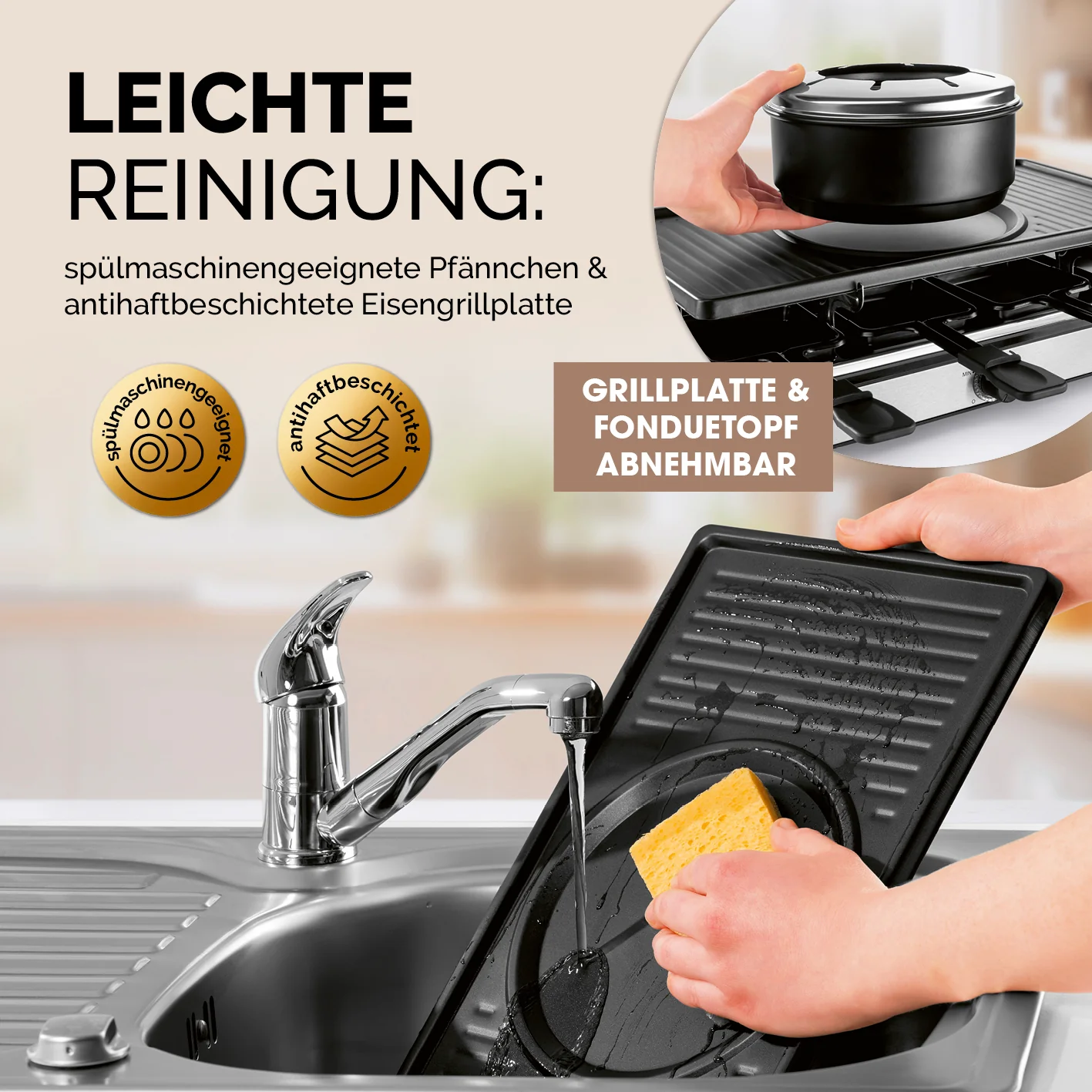 Raclette- und Fondue-Set - 8 Personen - Image 8