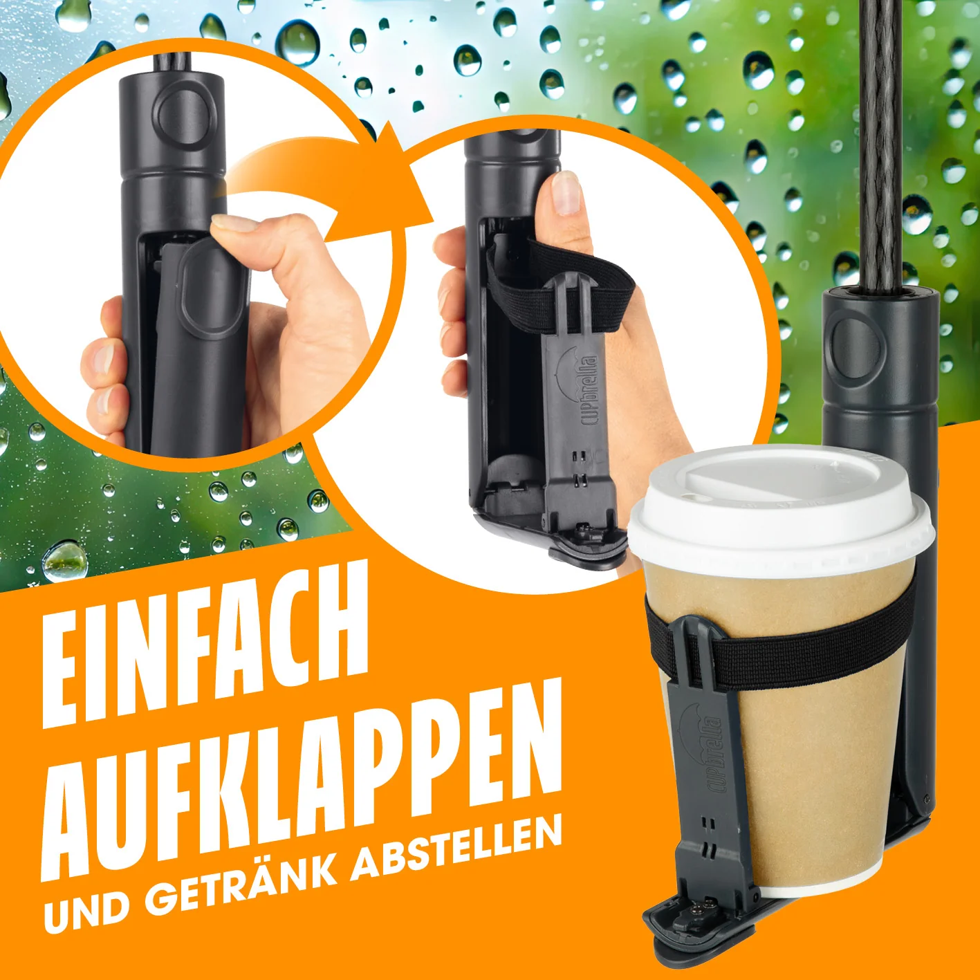 Regenschirm mit Getränkehalter - Image 2