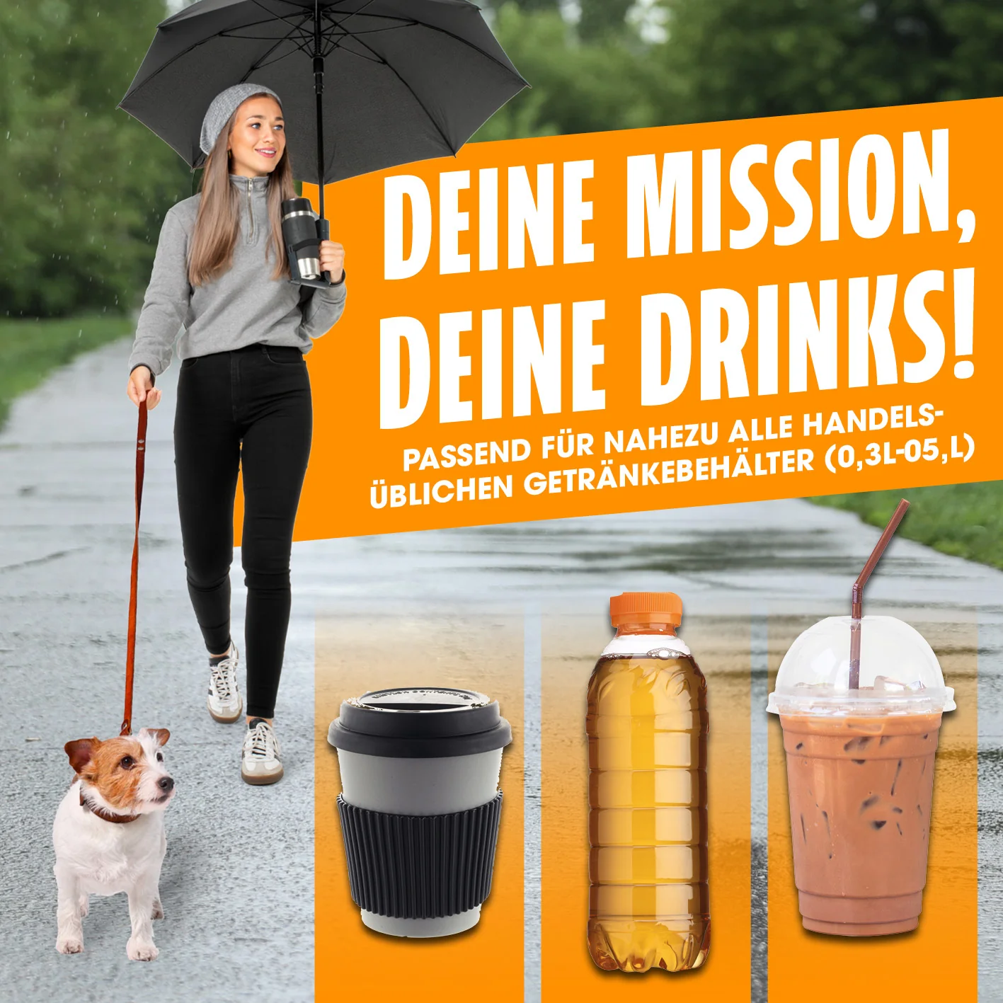 Regenschirm mit Getränkehalter - Image 7