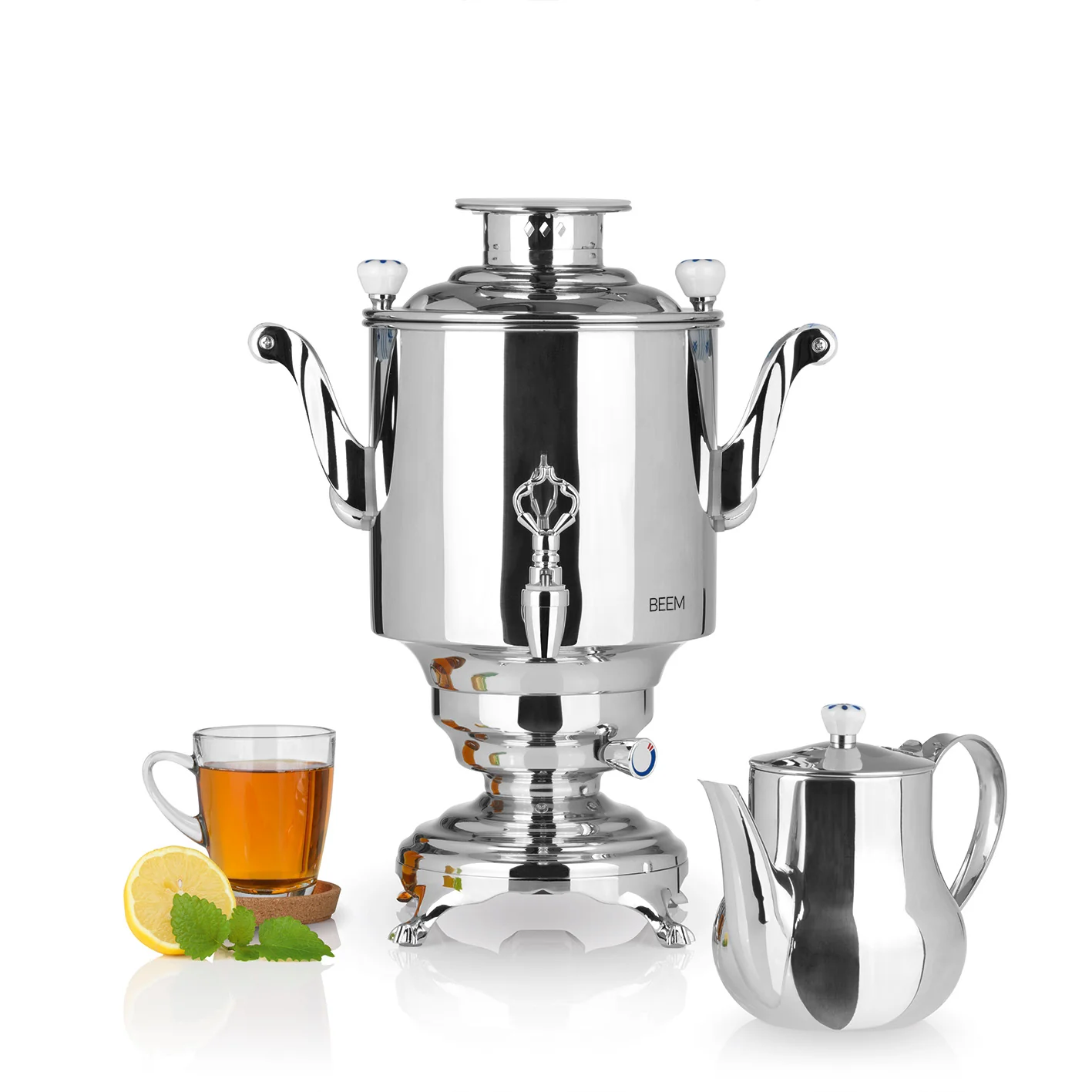 Romanov 1007 III Samowar - 5 Liter - Edelstahl - Image 3