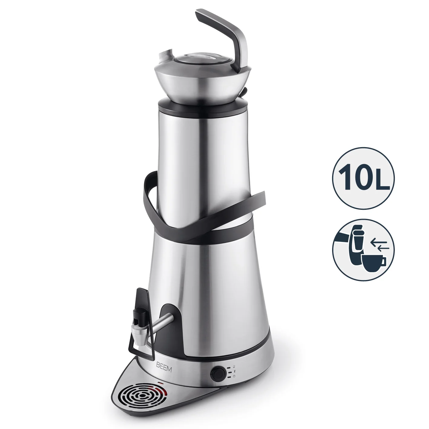 Samowar Amira mit Dispenser 10 l - Edelstahl - Image 2