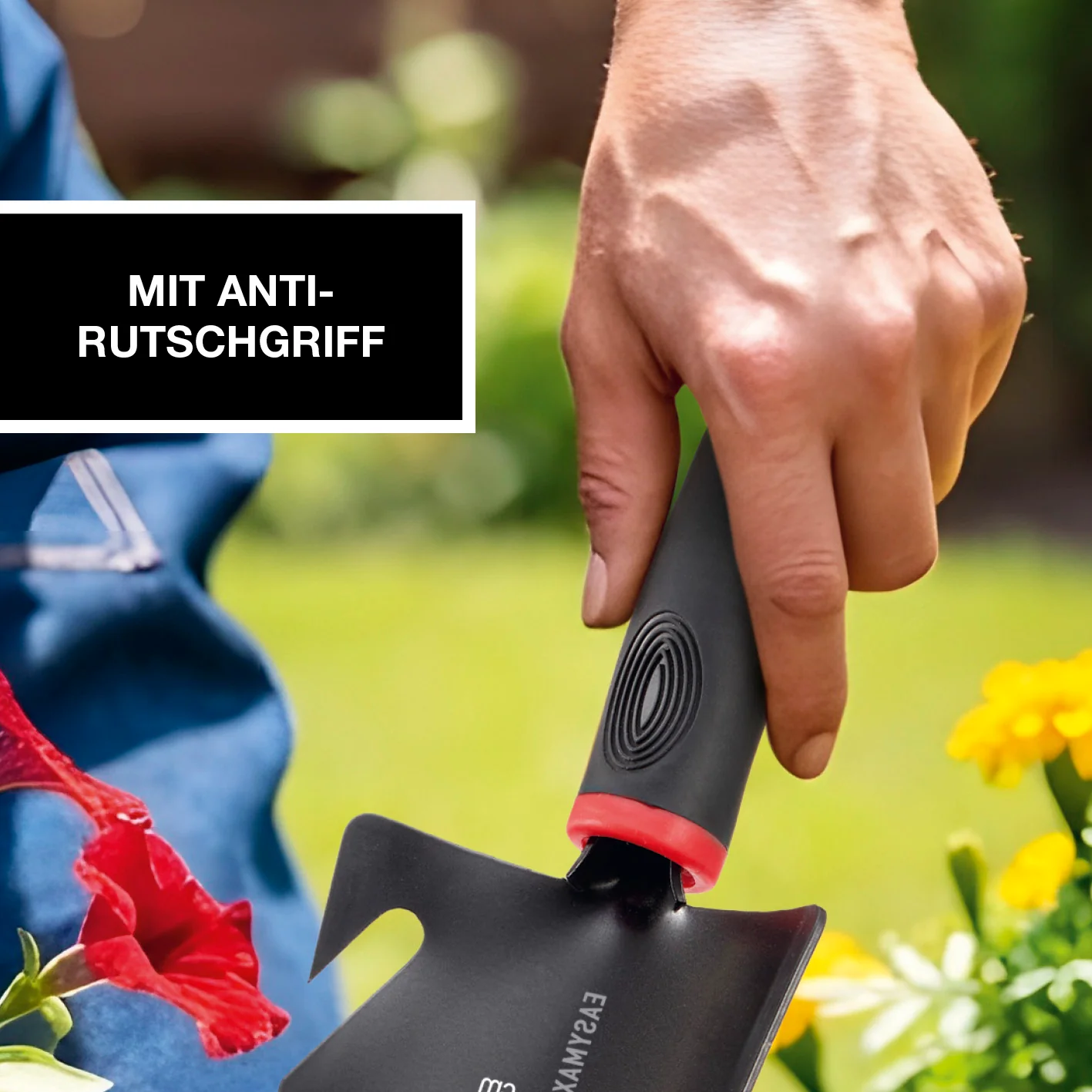 Schaufel mit Wurzelsäge - Schwarz/Rot - Image 5