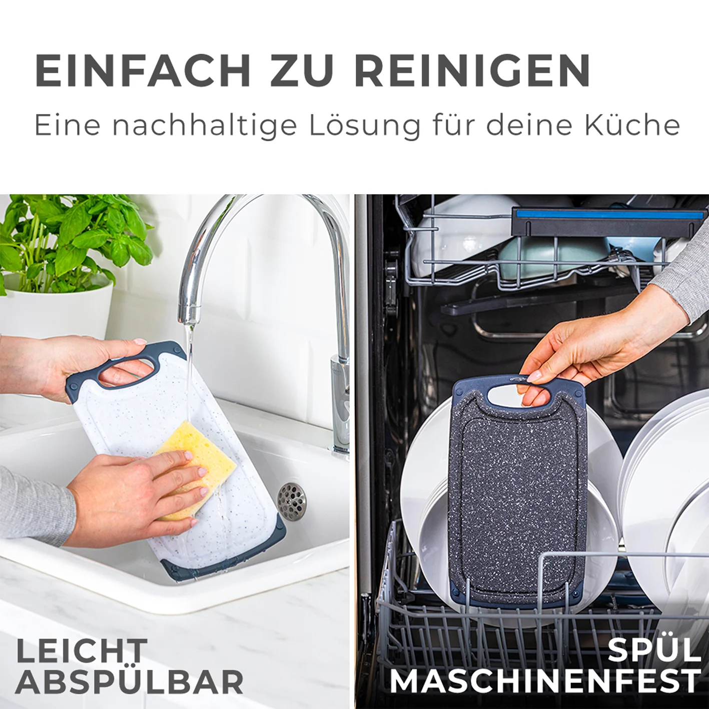 Schneidebrett - 3er-Set - Grau - Image 4