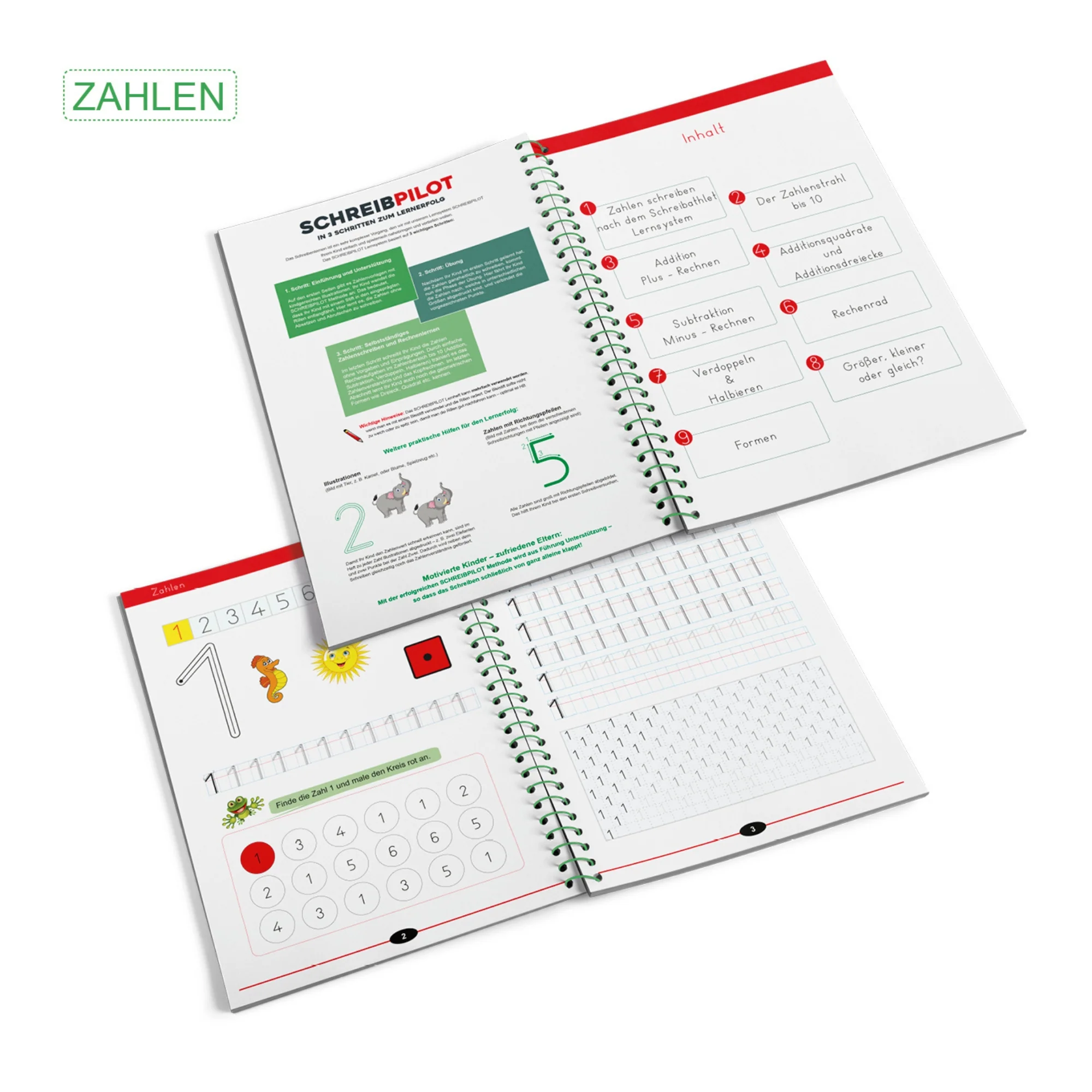 Heft-Set Buchstaben, Zahlen & Wörter mit Bleistift/Radiergummi - DIN-A4 - Image 5