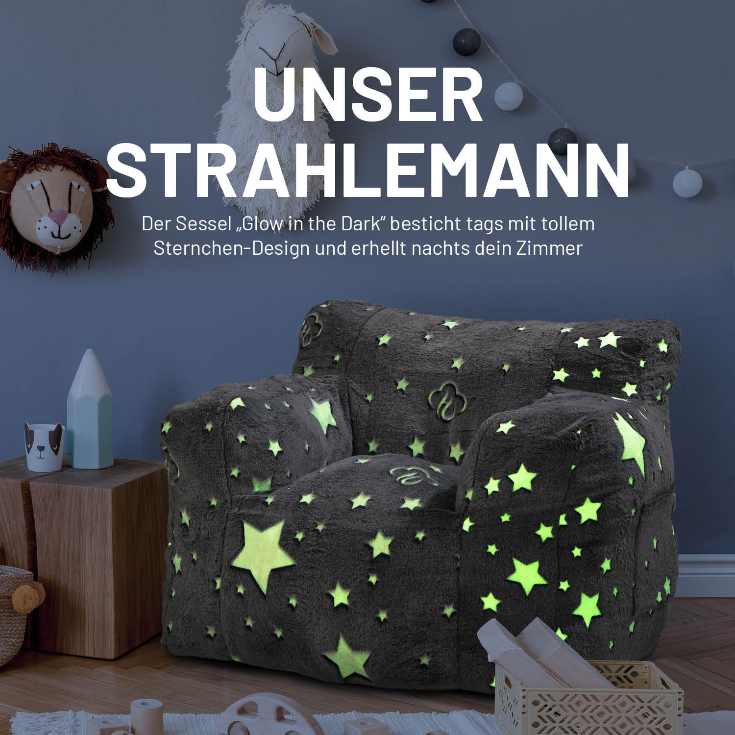 Sessel „Glow in the Dark“ - Grau - Image 3