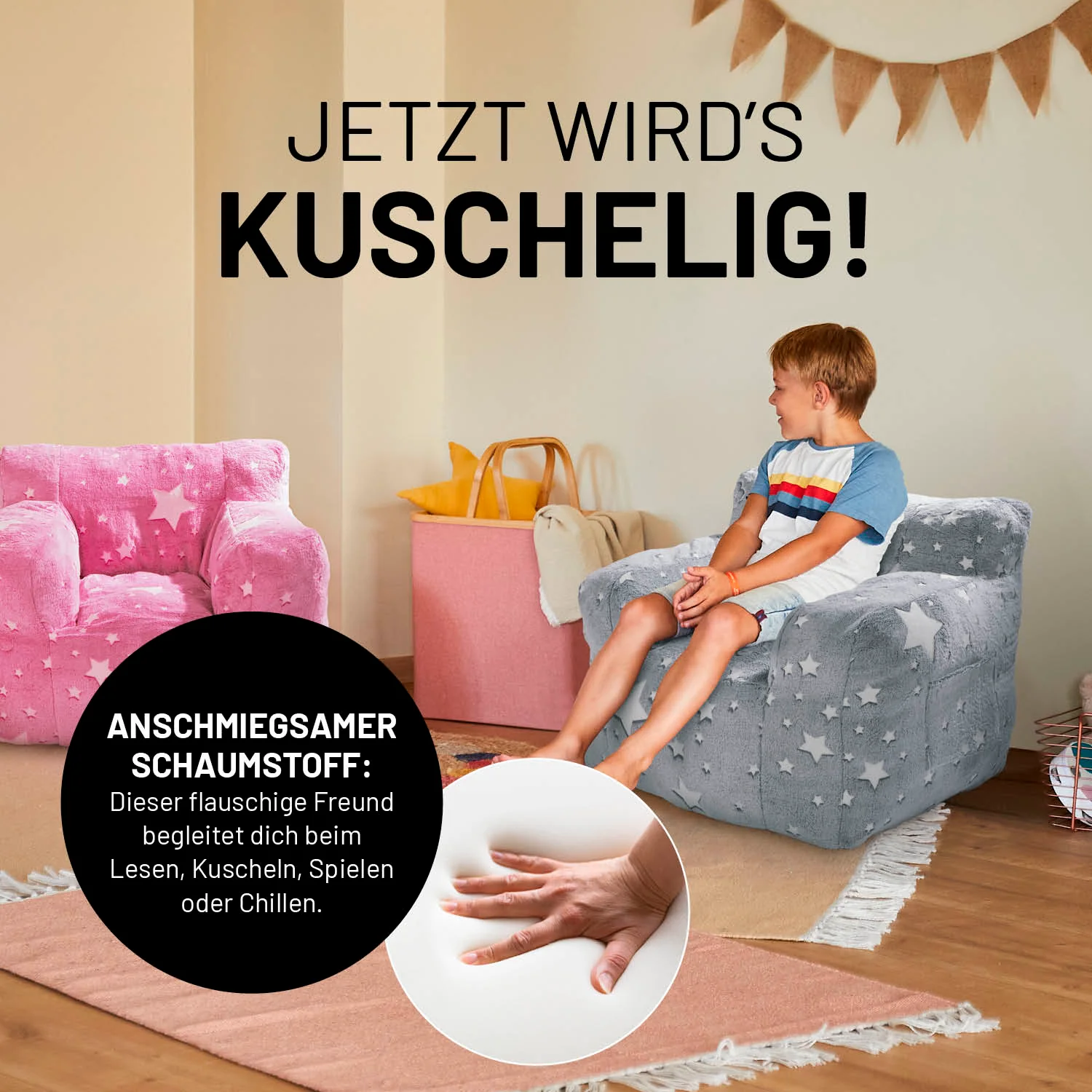 Sessel „Glow in the Dark“ - Grau - Image 7