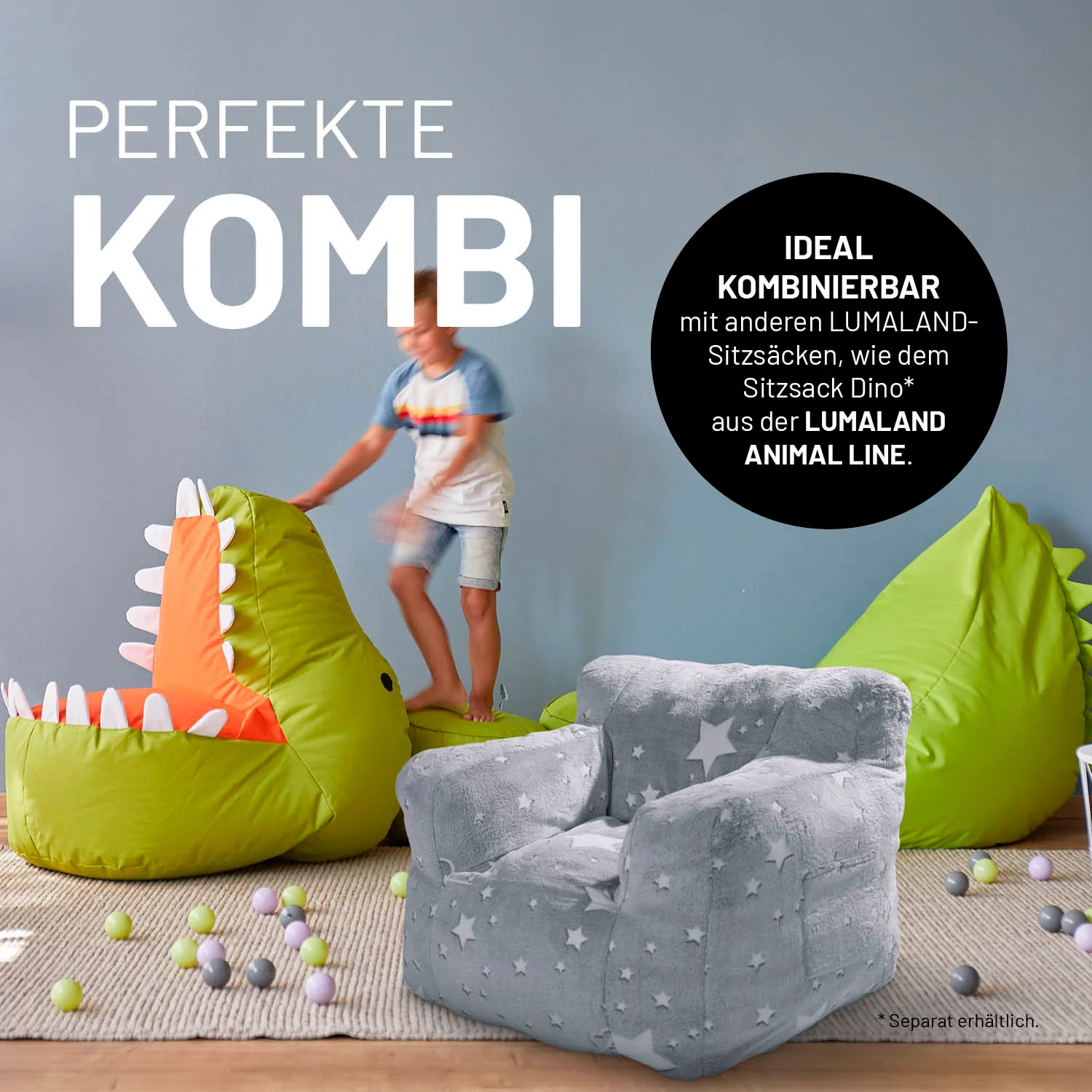 Sessel „Glow in the Dark“ - Grau - Image 8